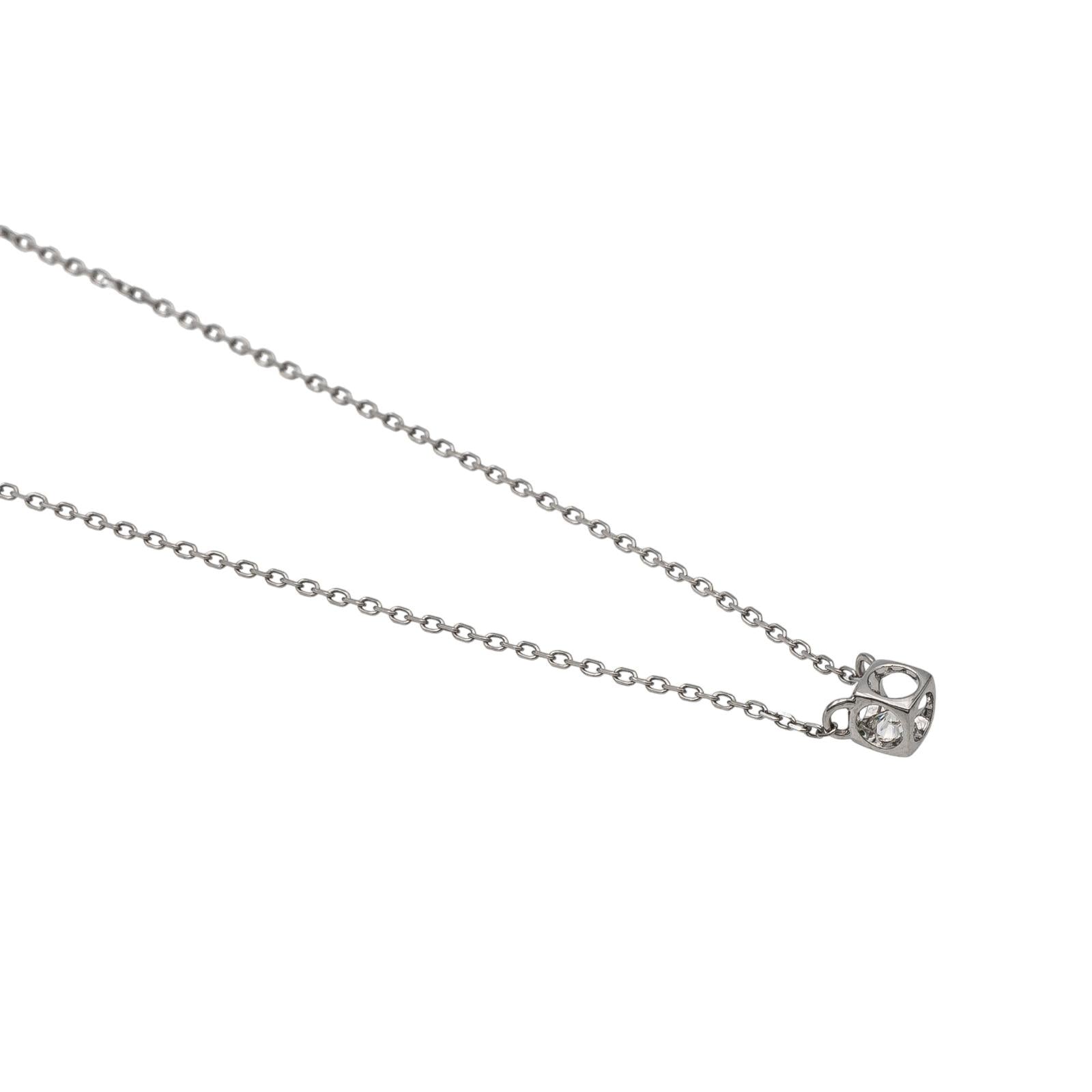Dinh Van Le Cube Diamond Necklace White Gold Diamond