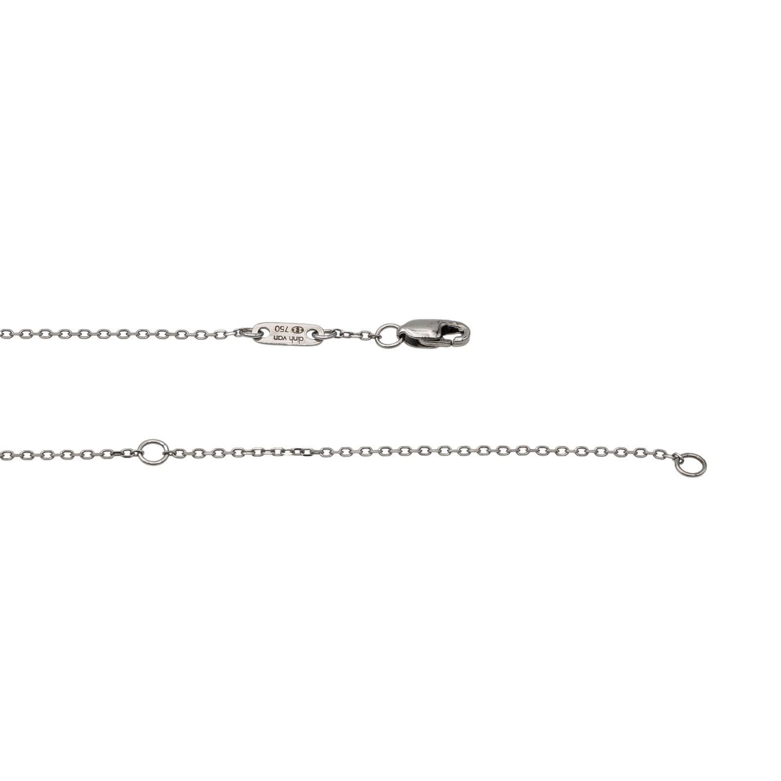 Dinh Van Le Cube Diamond Necklace White Gold Diamond