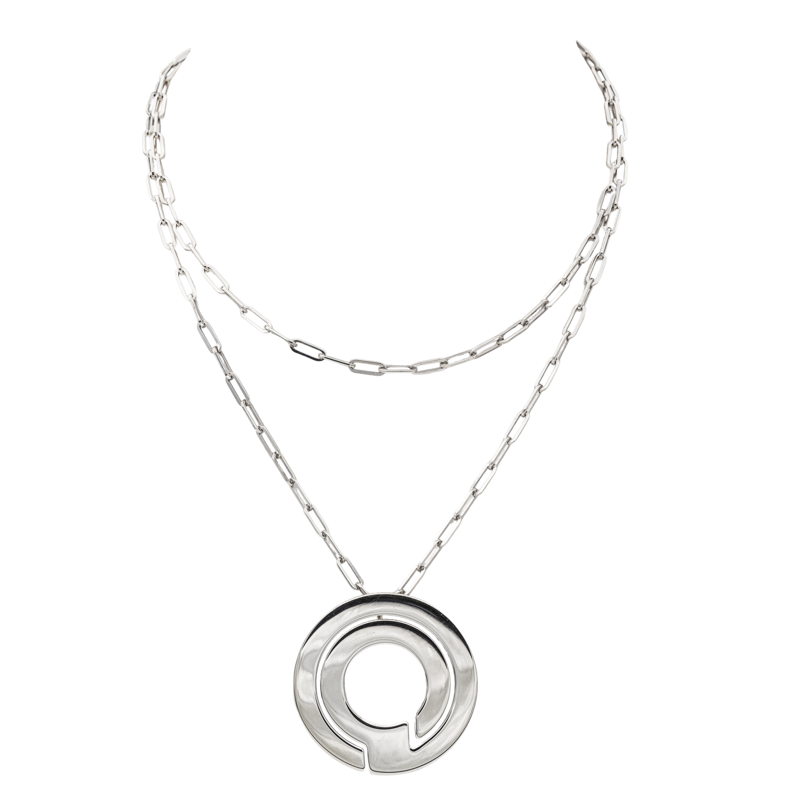 Dinh Van Collier Seventies Argent