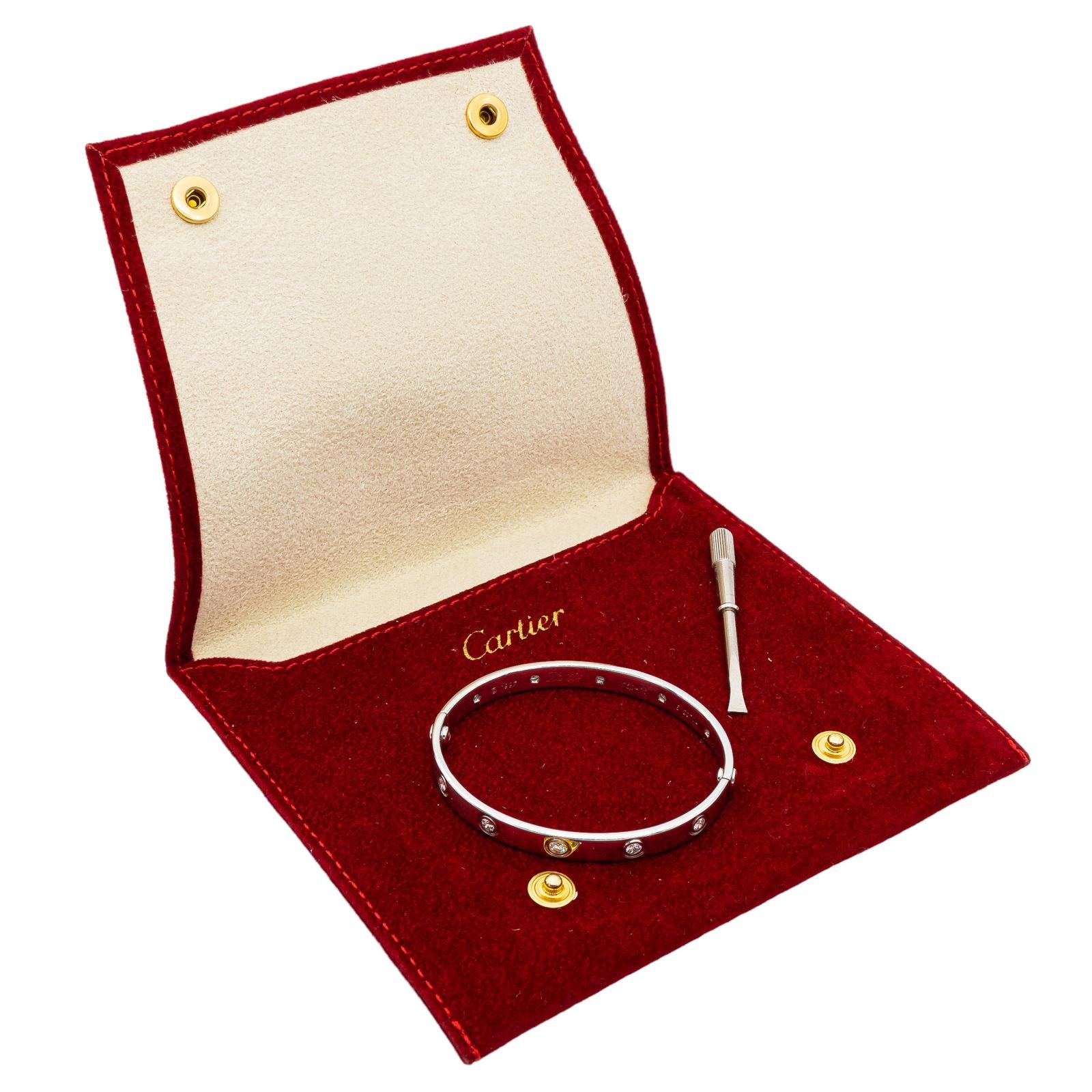 Cartier Jonc Love Bracelet White gold Diamond