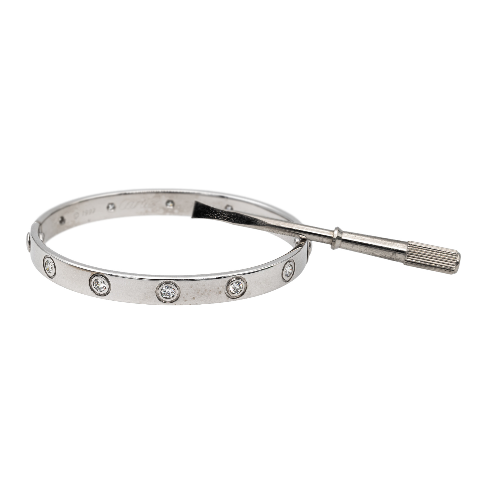 Cartier Jonc Love Bracelet White gold Diamond