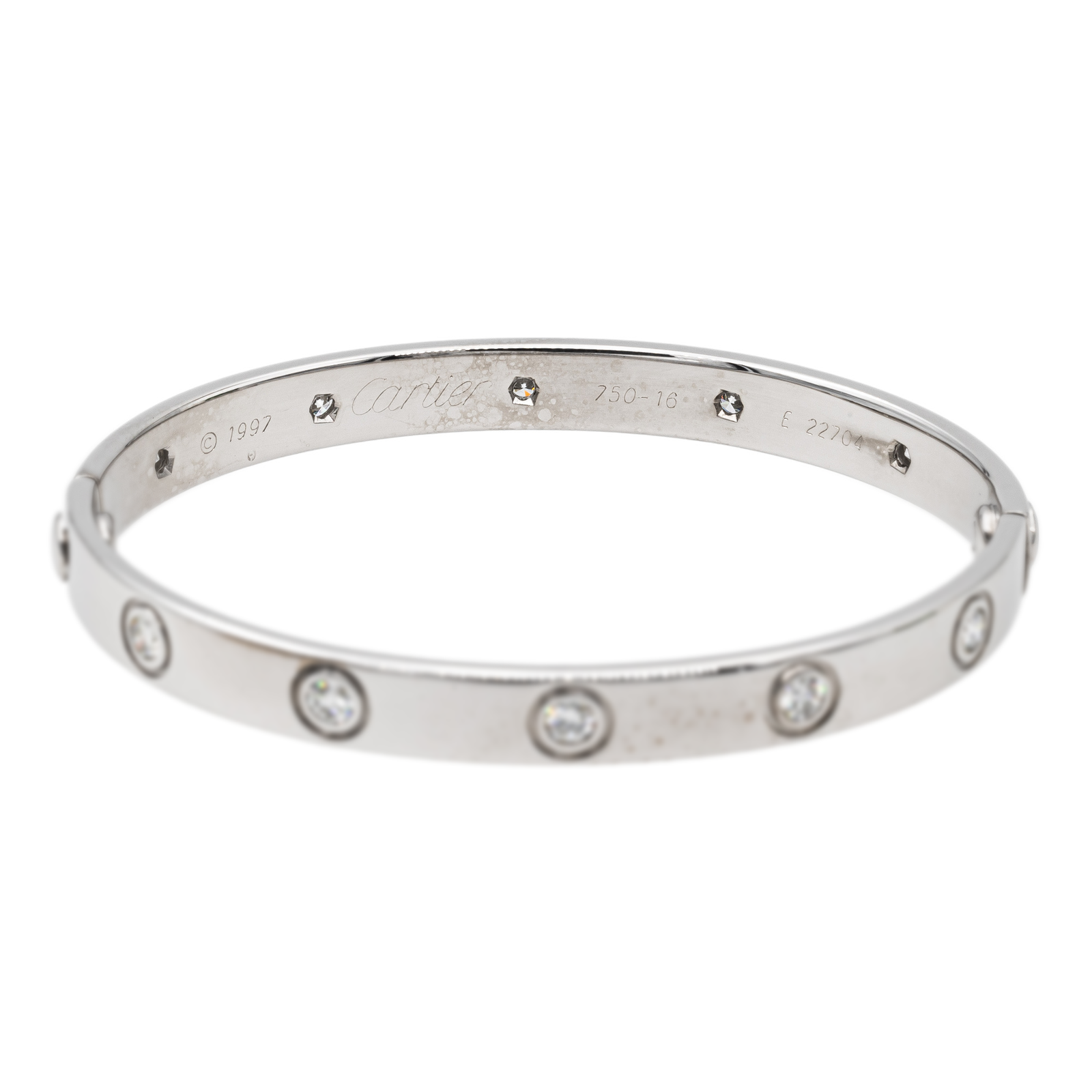 Cartier Jonc Love Bracelet White gold Diamond