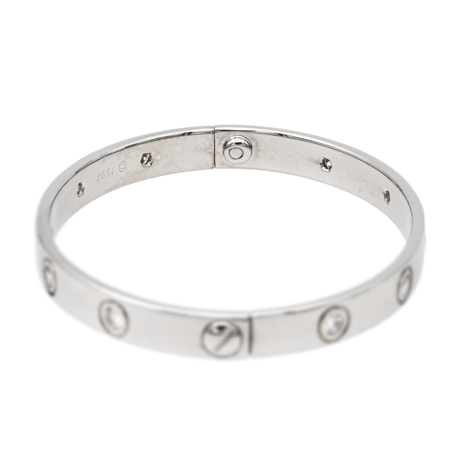 Cartier Jonc Love Bracelet White gold Diamond