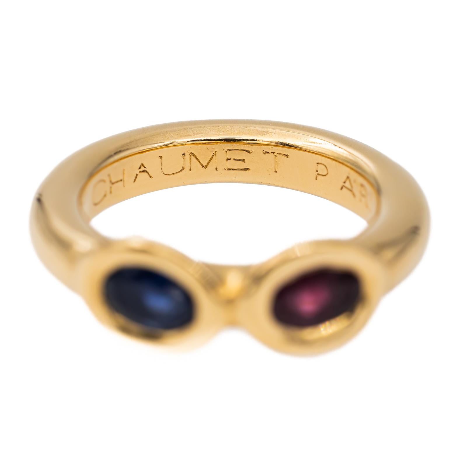 Chaumet You and Me Ring Yellow Gold Sapphire