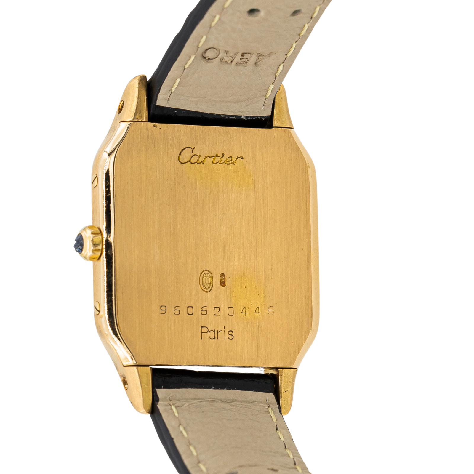 Cartier Panthère Vintage Watch Yellow Gold, Steel on Leather