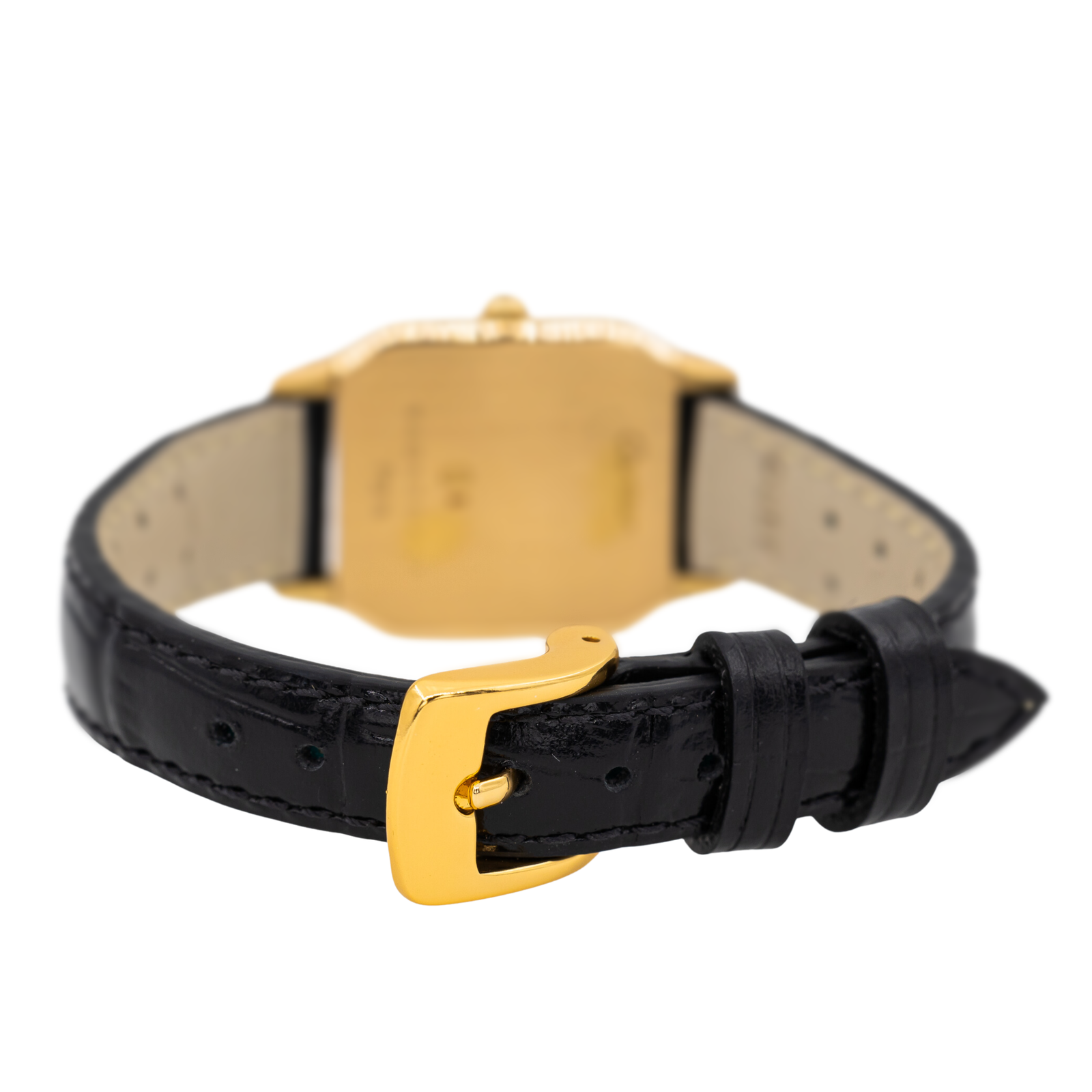 Cartier Panthère Vintage Watch Yellow Gold, Steel on Leather