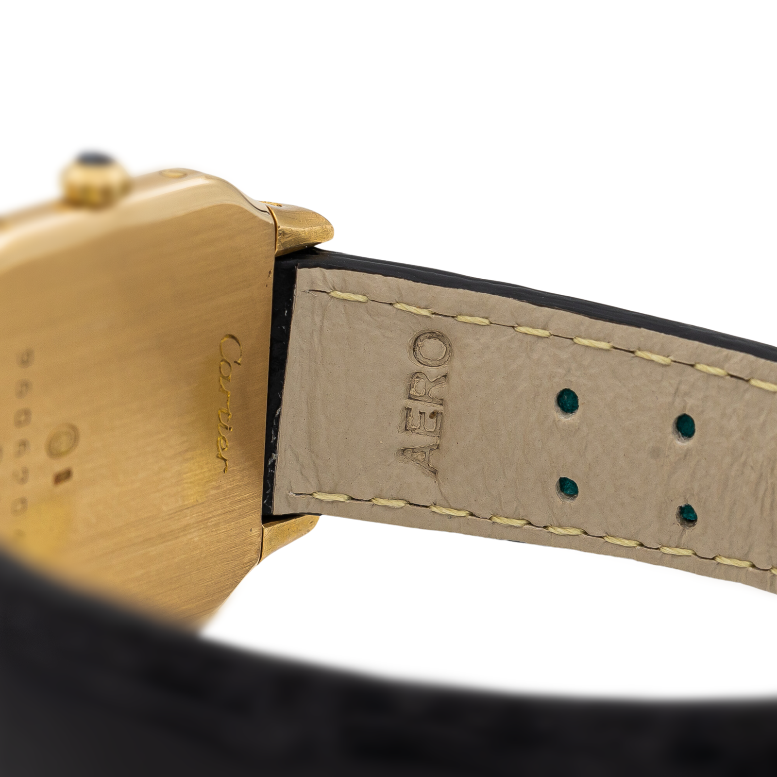 Cartier Panthère Vintage Watch Yellow Gold, Steel on Leather