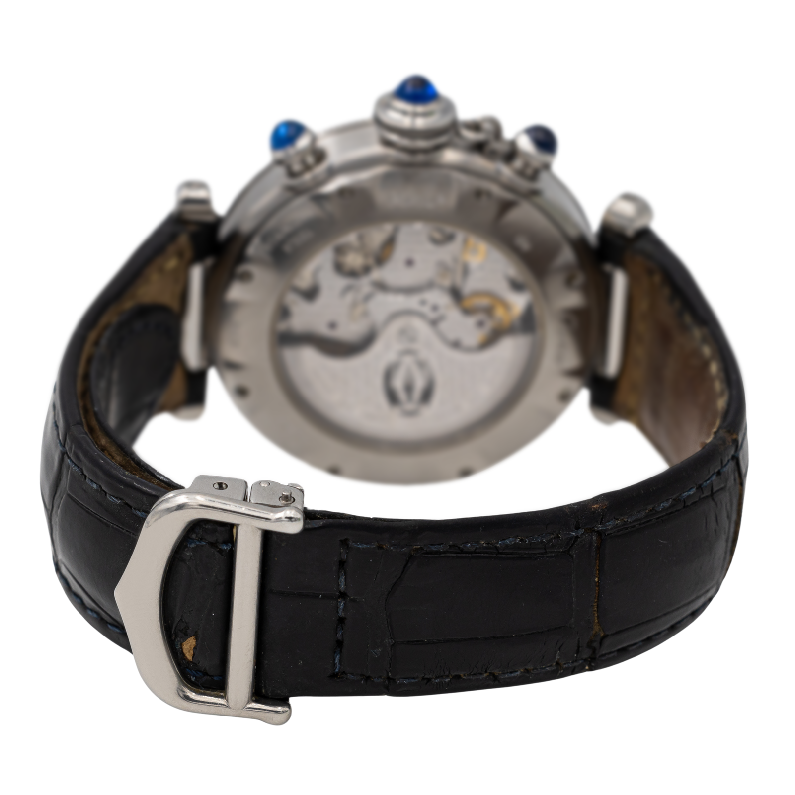 Cartier Pasha 2113 Watch Steel on Leather