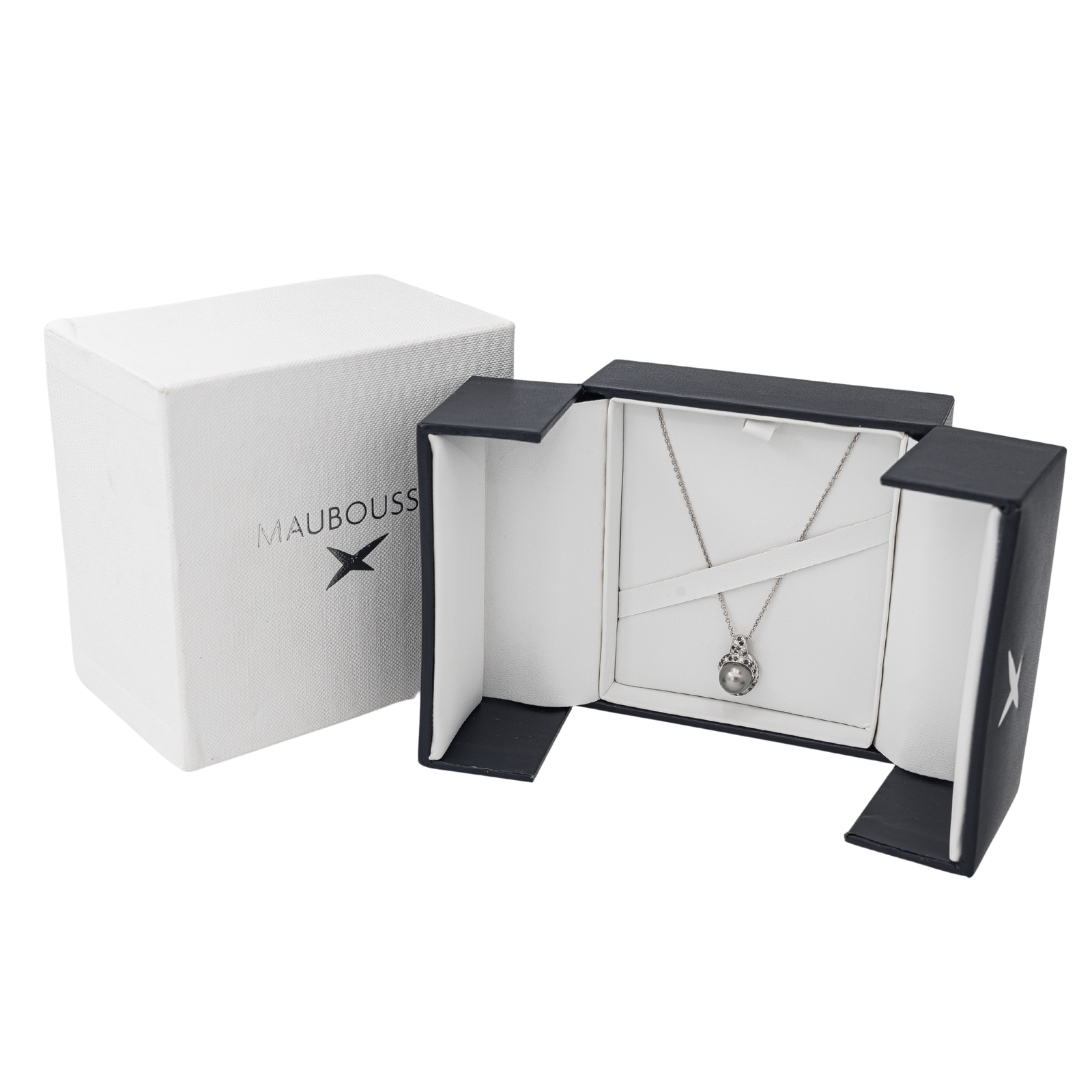 Mauboussin Mon Amour Caviar Pearl Necklace White Gold Pearl
