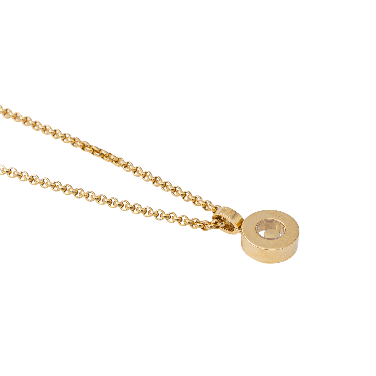 Chopard Happy Diamonds Pendant Necklace Yellow Gold Diamond