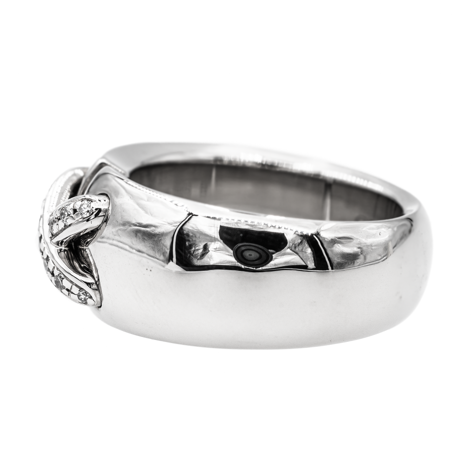 Chaumet Link Ring White Gold Diamonds