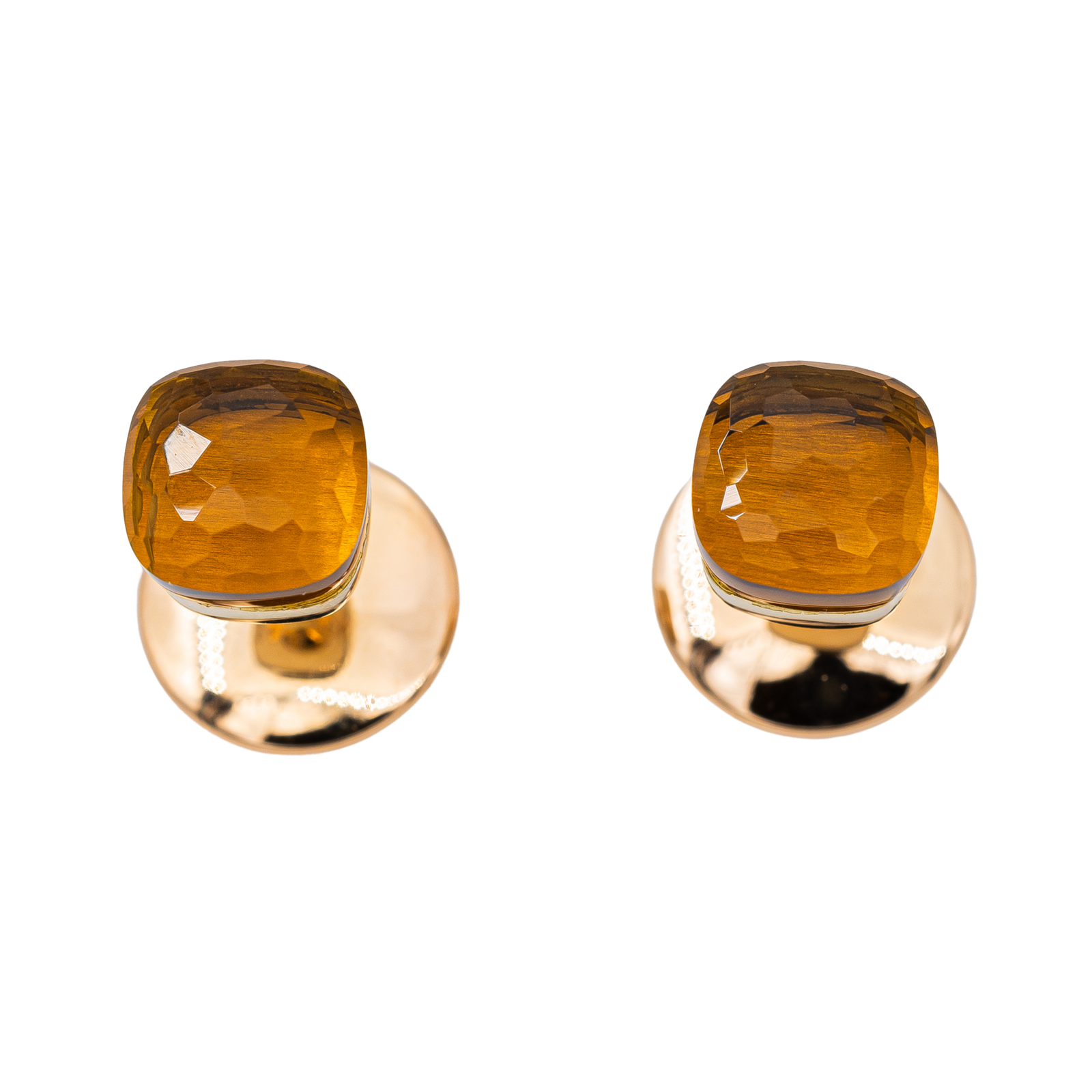 Pomellato Nudo Earrings Yellow Gold Citrine