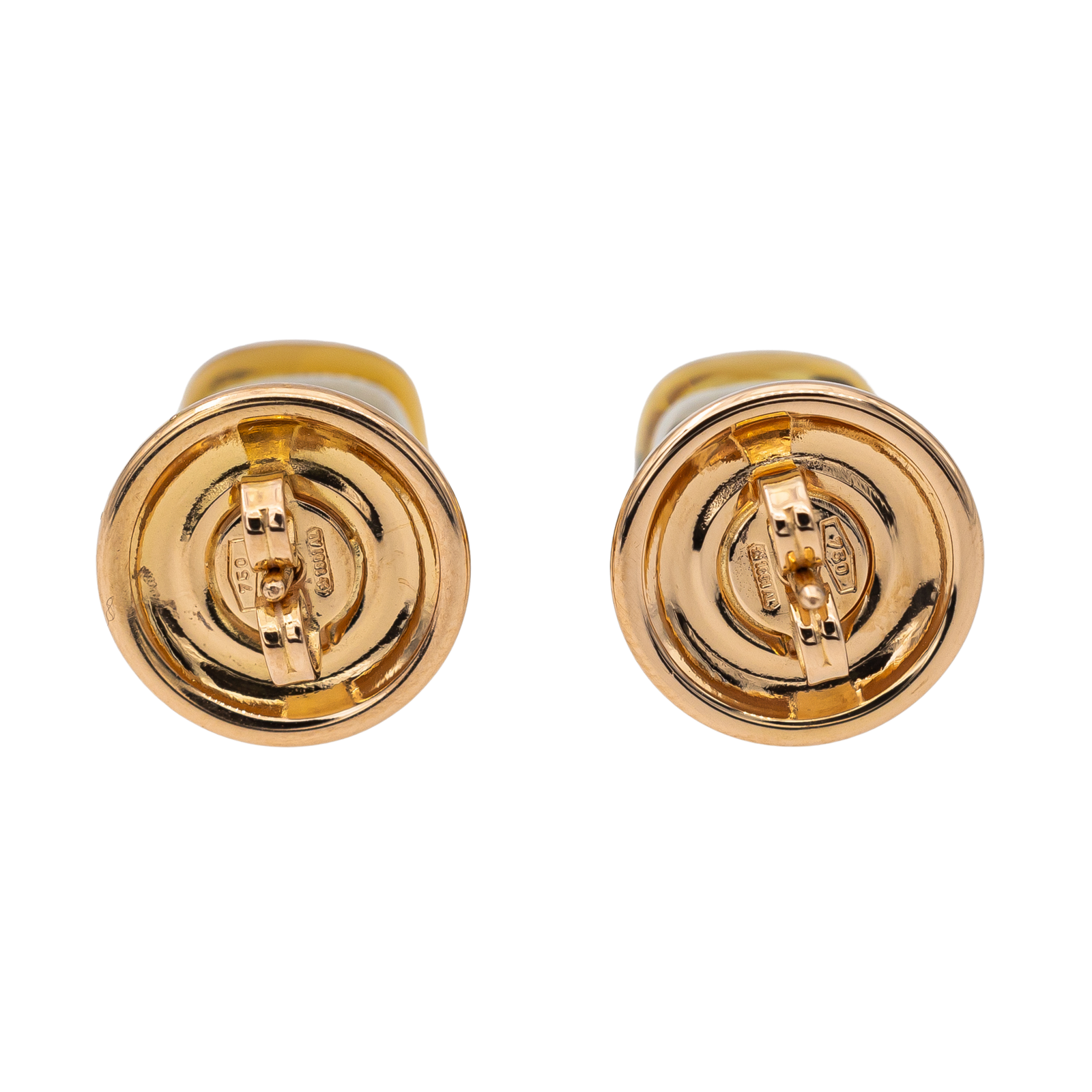 Pomellato Nudo Earrings Yellow Gold Citrine