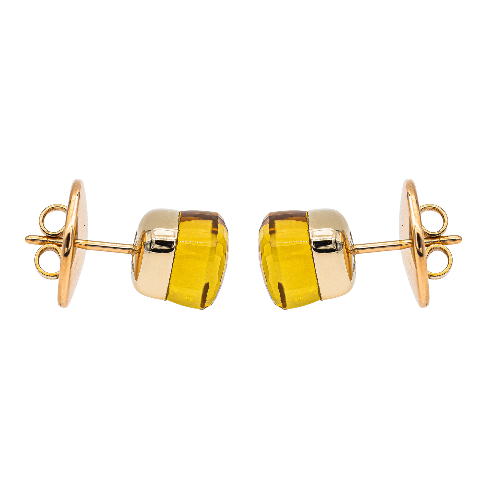 Pomellato Nudo Earrings Yellow Gold Citrine