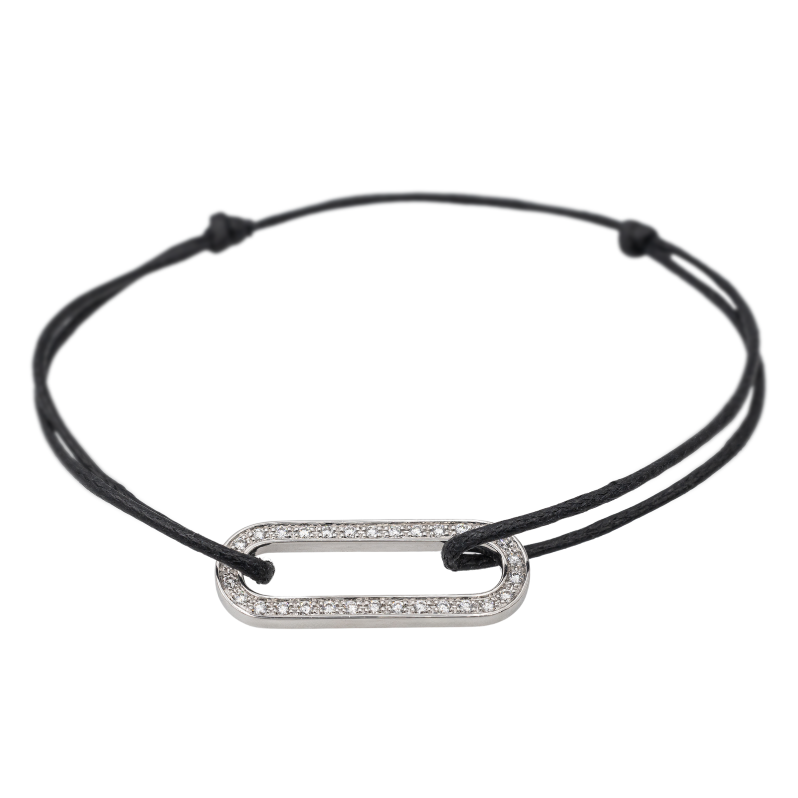 Dinh Van White Gold Diamond Link Bracelet