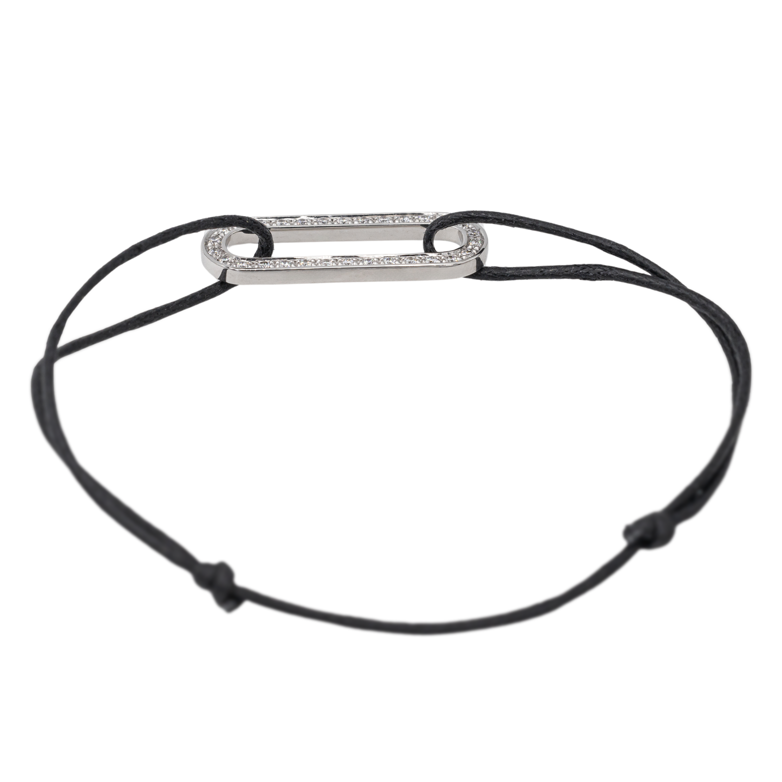 Dinh Van White Gold Diamond Link Bracelet