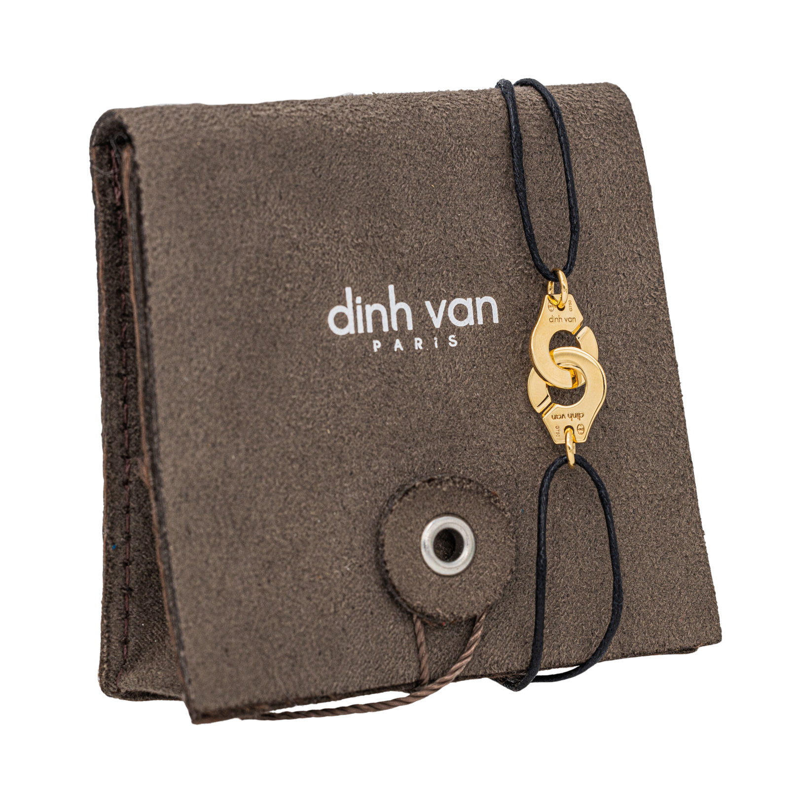 Dinh Van Yellow Gold Handcuff Cord Bracelet