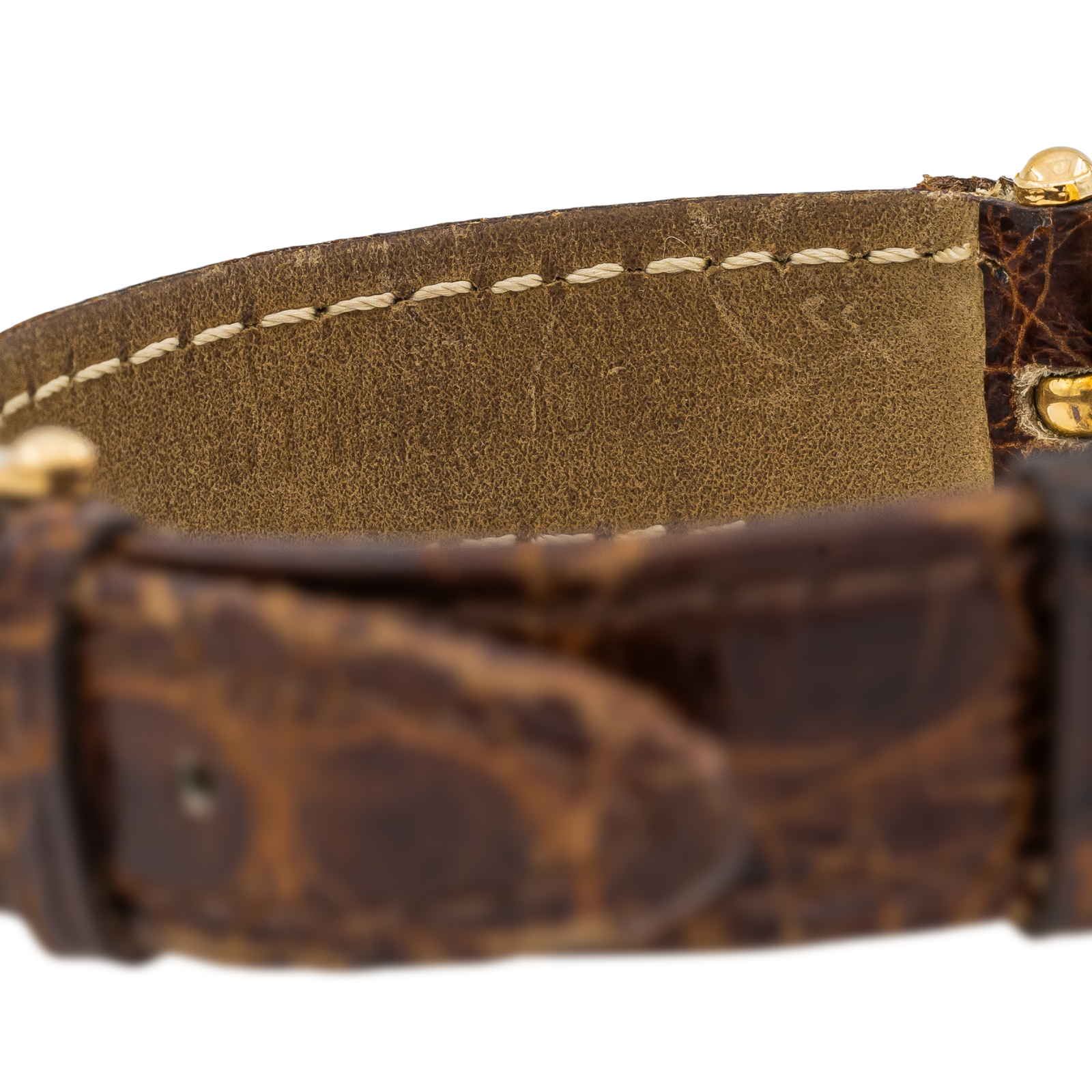 Van Cleef & Arpels Vintage Watch in Yellow Gold on Leather