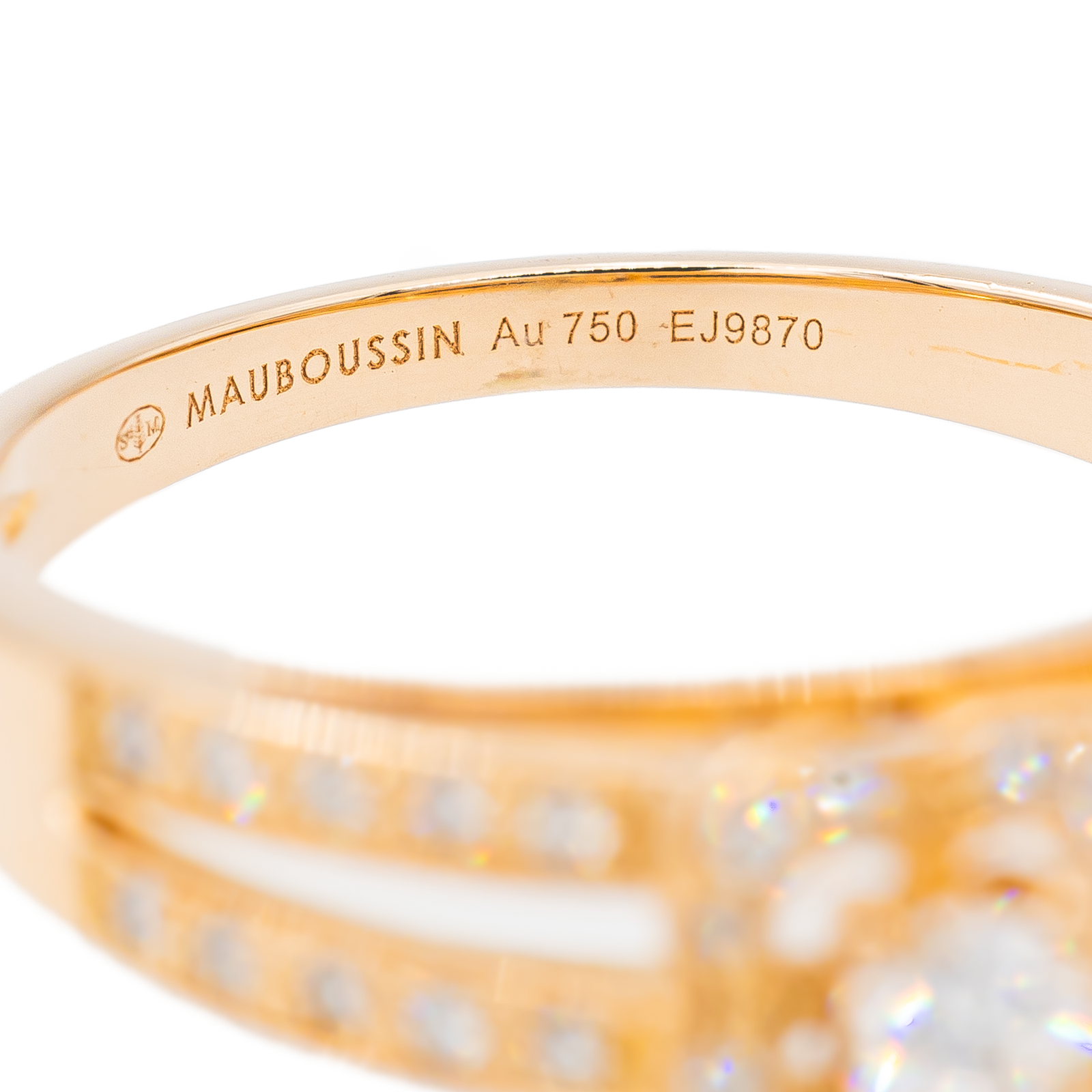 Mauboussin Rose Gold Diamond Ring