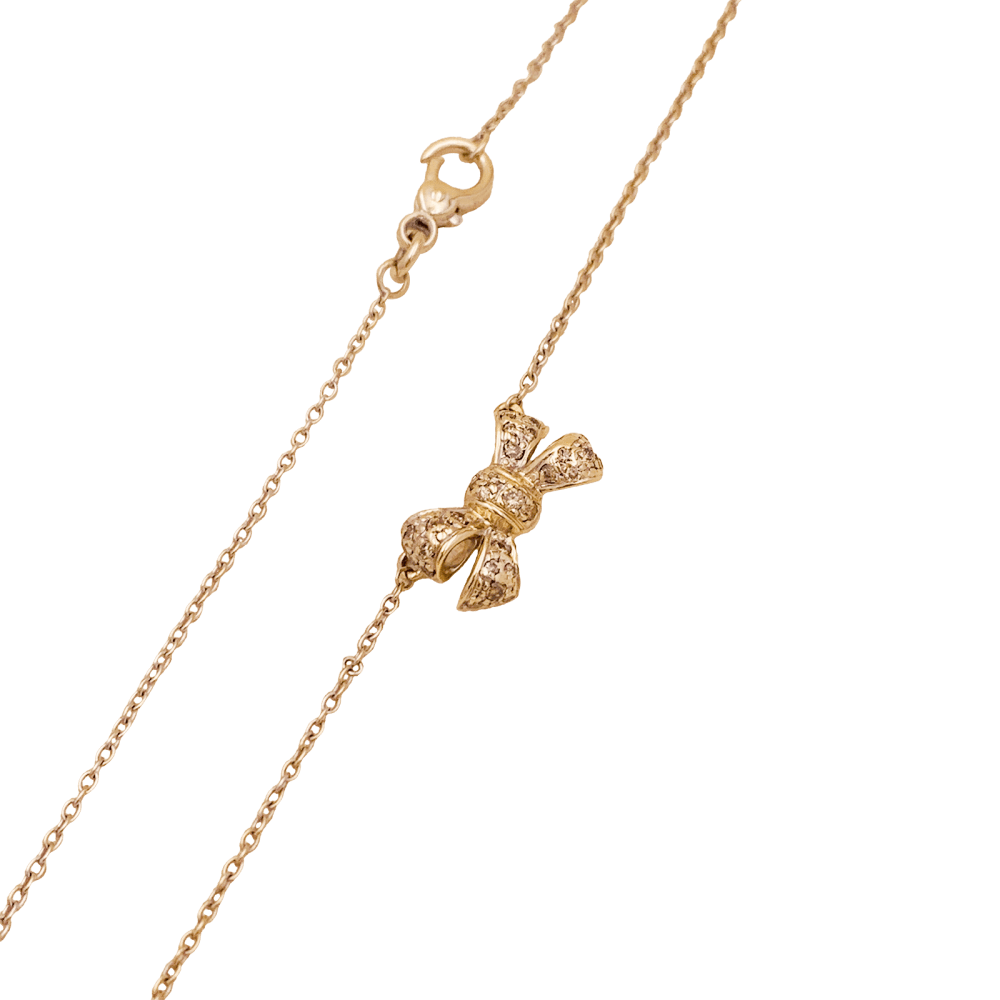 Collier Pomellato, "Forever", or naturel et diamants bruns.