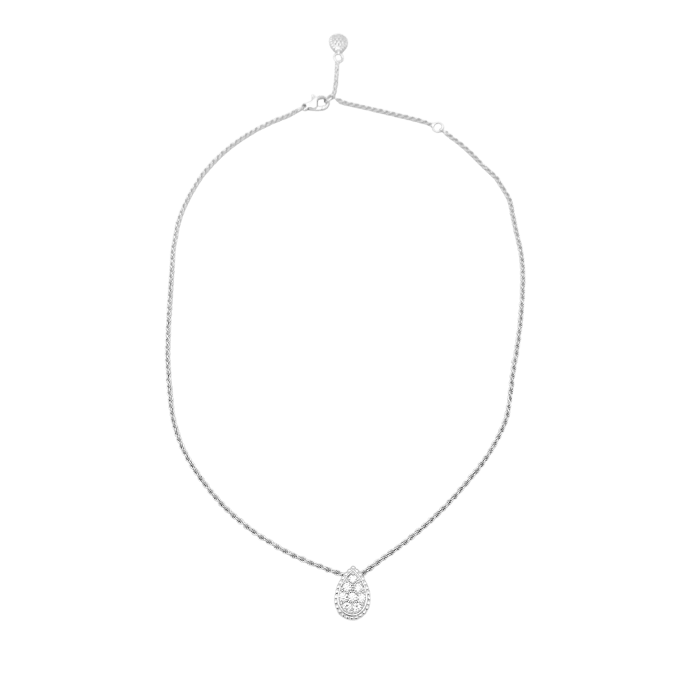 Collier BOUCHERON, Serpent Bohème, or blanc et diamants.