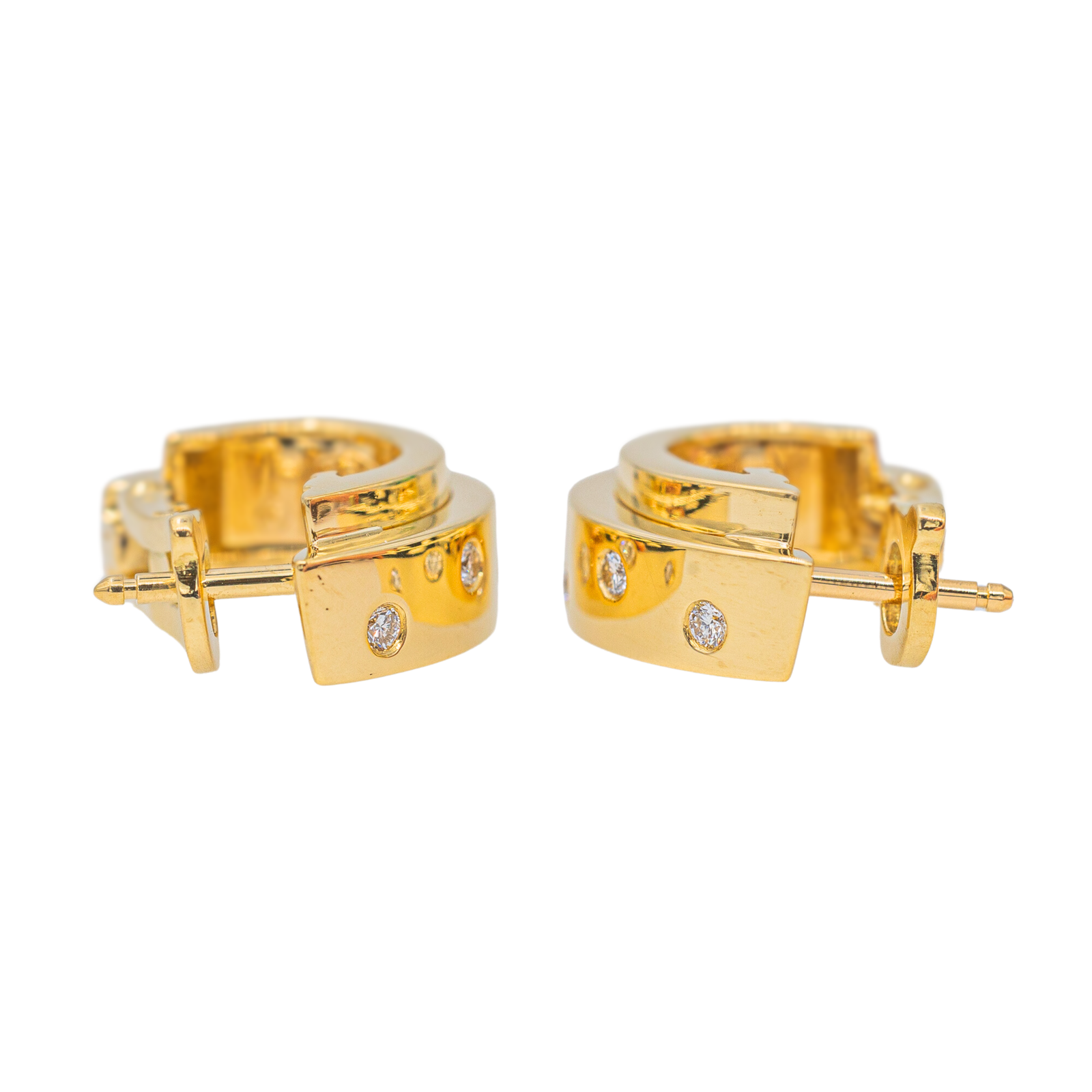 Piaget Yellow Gold Diamond Earrings