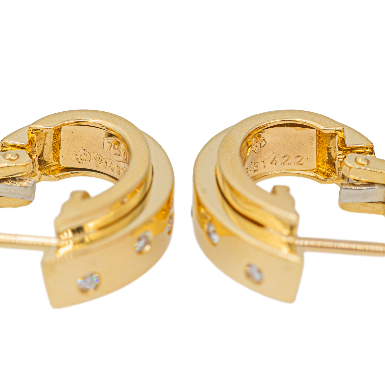 Piaget Yellow Gold Diamond Earrings