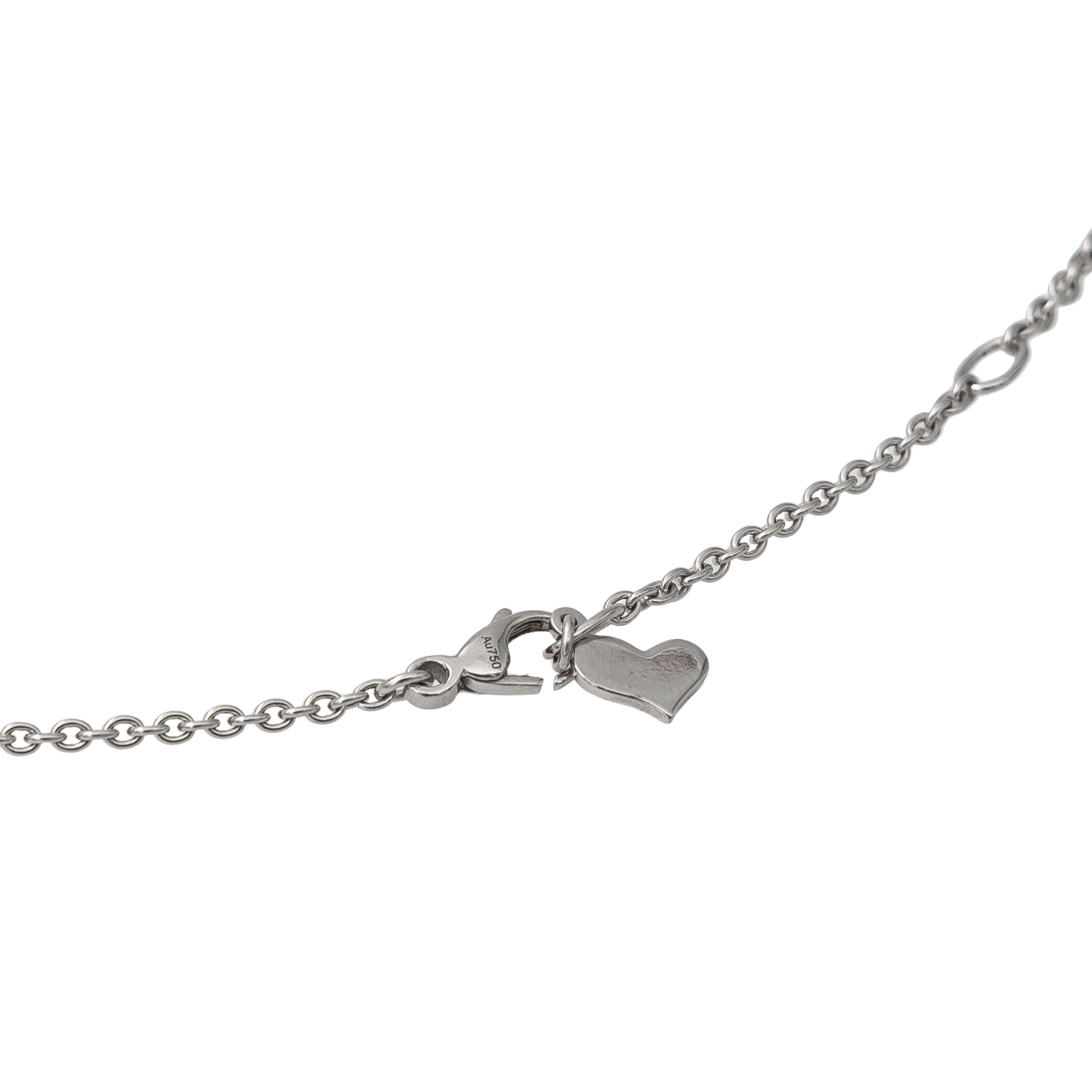 Piaget Heart Necklace White Gold Diamonds