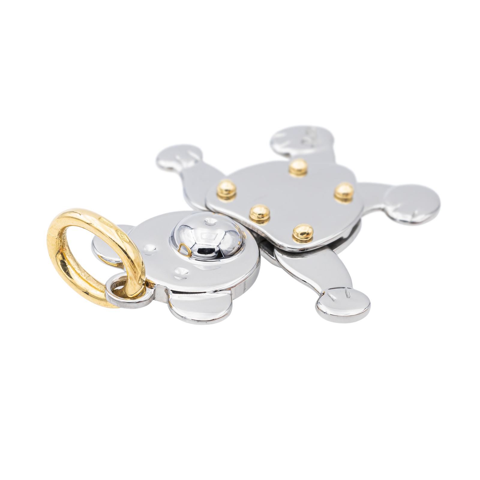 Pomellato Orsetto Pendant Steel, Yellow gold