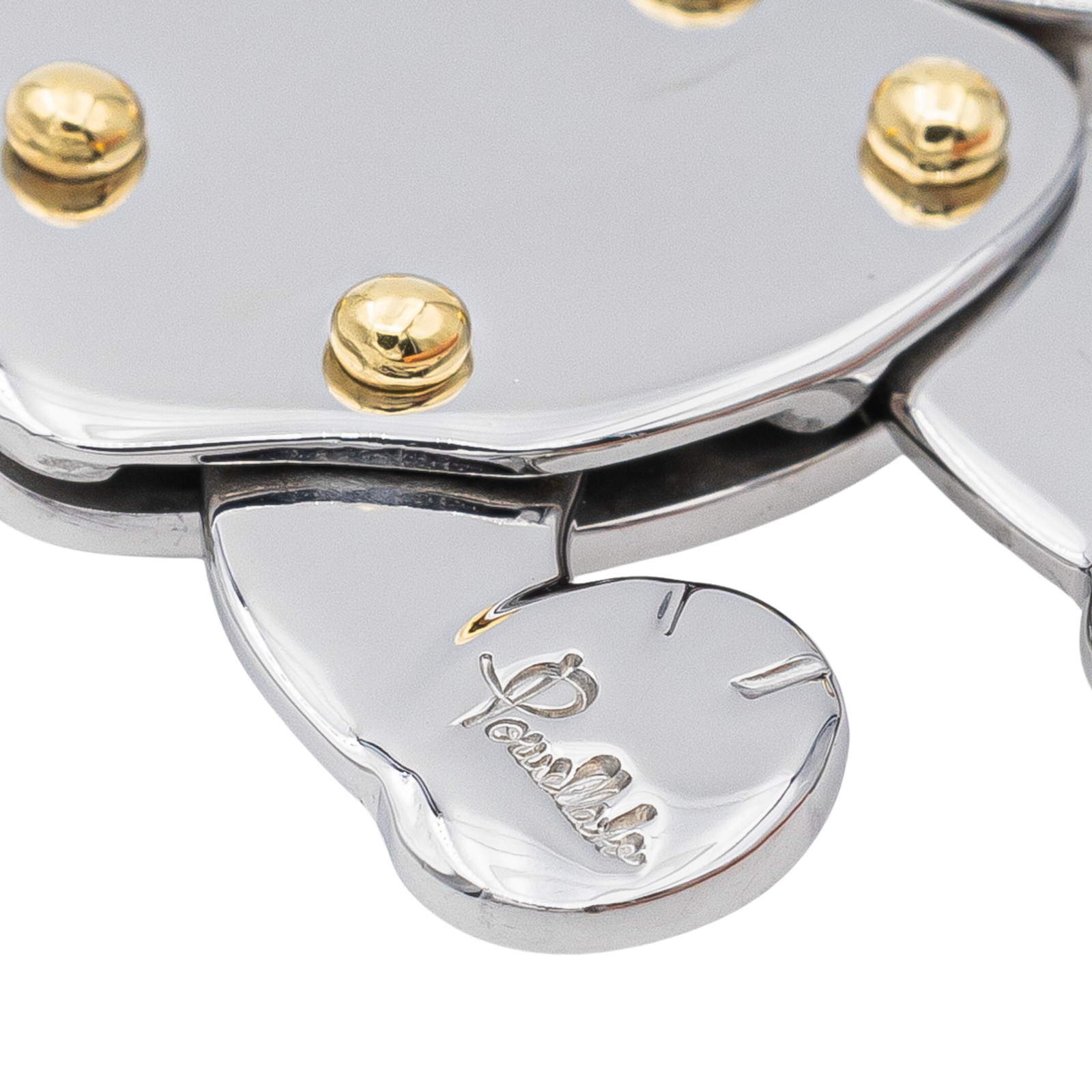 Pomellato Orsetto Pendant Steel, Yellow gold