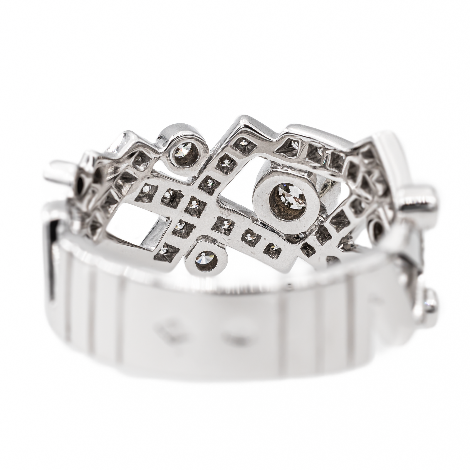 Chanel Bague Cristaux glacés Or blanc Diamant