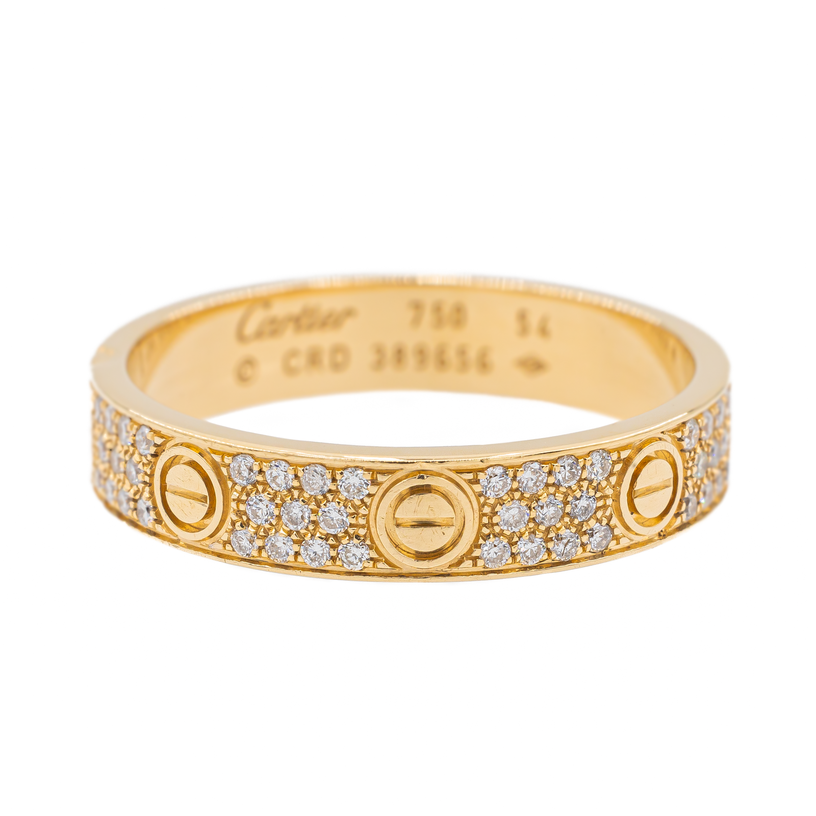 Cartier Love Wedding Ring Yellow Gold Diamond