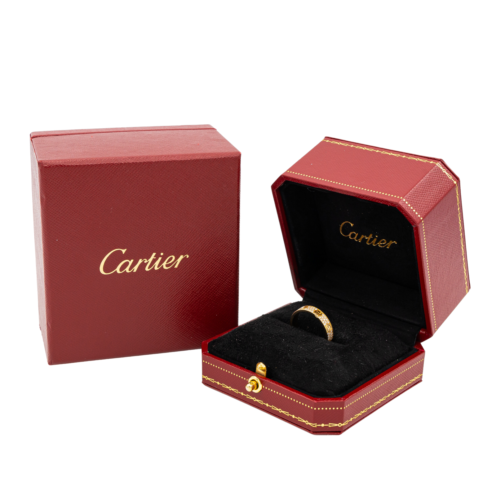 Cartier Love Wedding Ring Yellow Gold Diamond