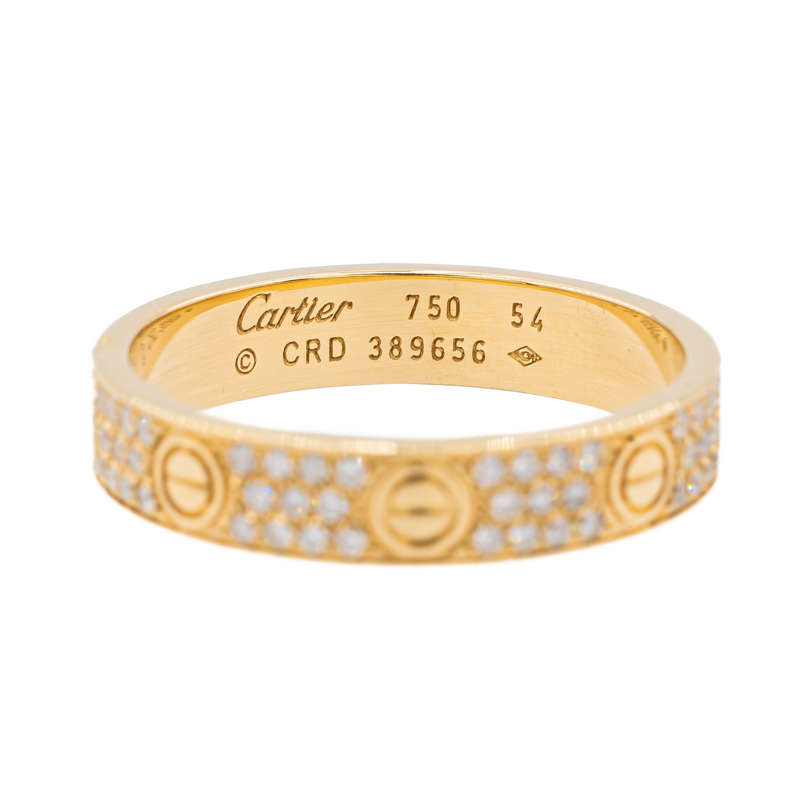Cartier Love Wedding Ring Yellow Gold Diamond