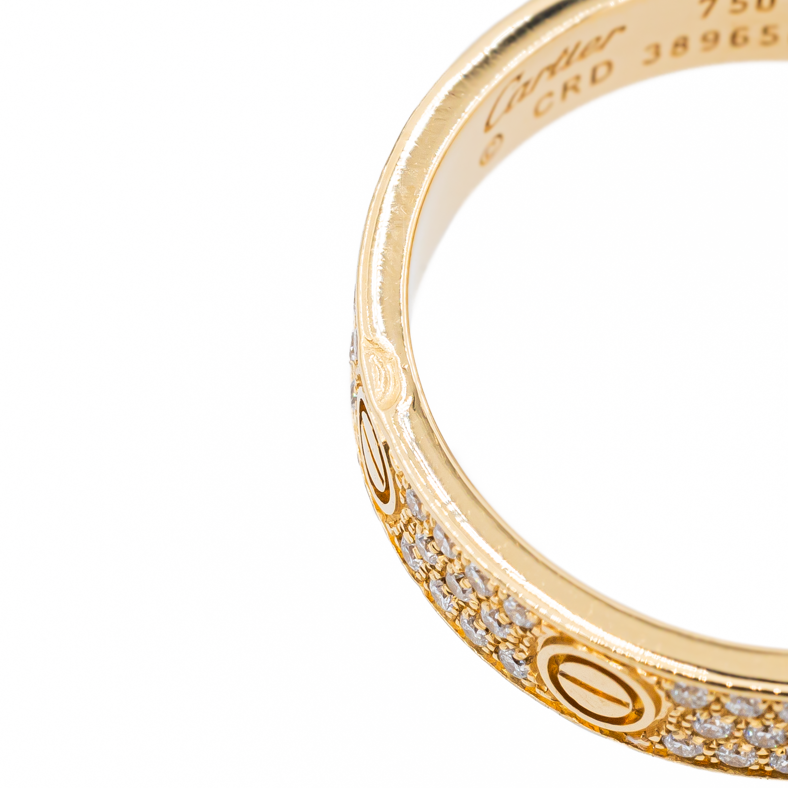 Cartier Love Wedding Ring Yellow Gold Diamond