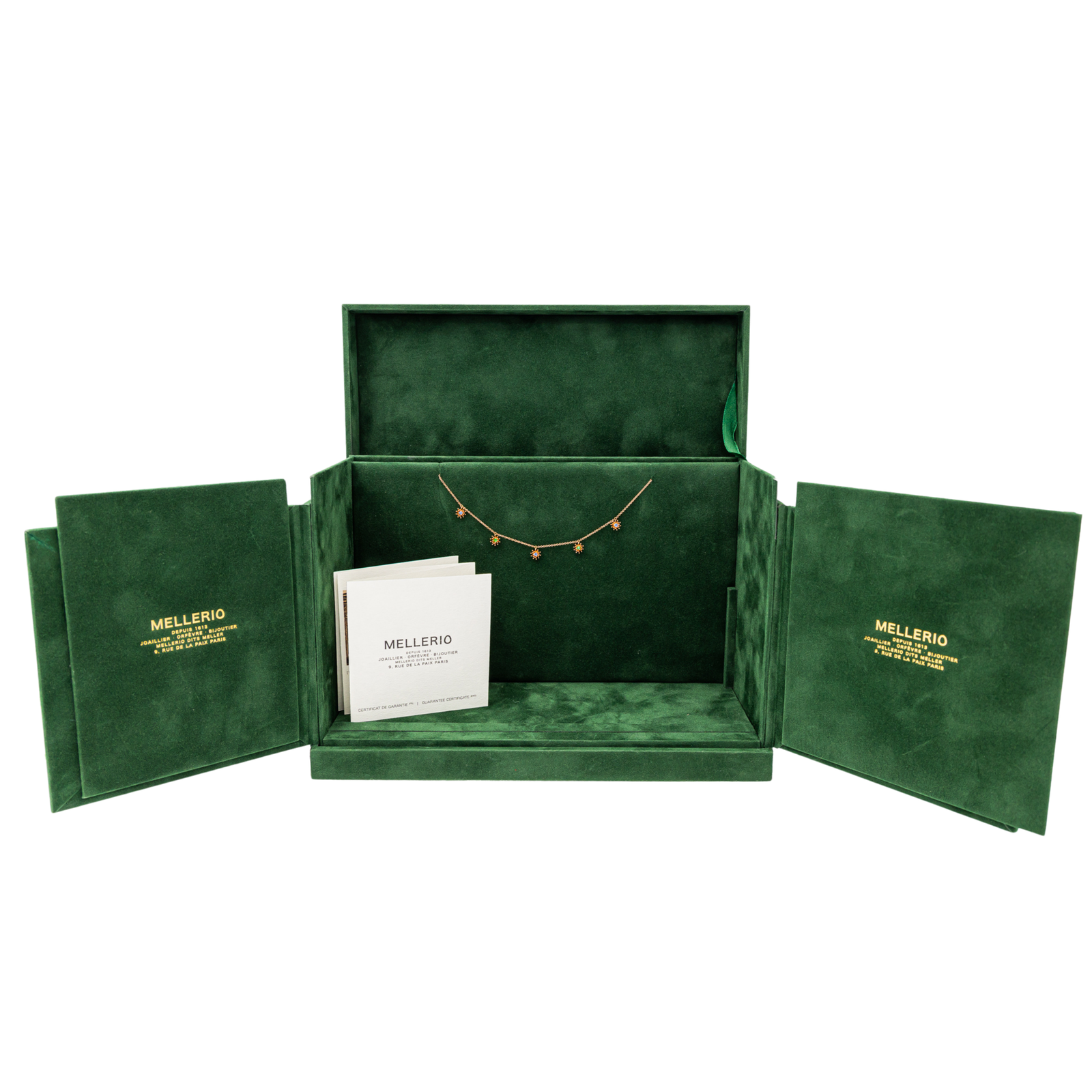 Mellerio Necklace The Little Cactus Rose Gold Sapphire