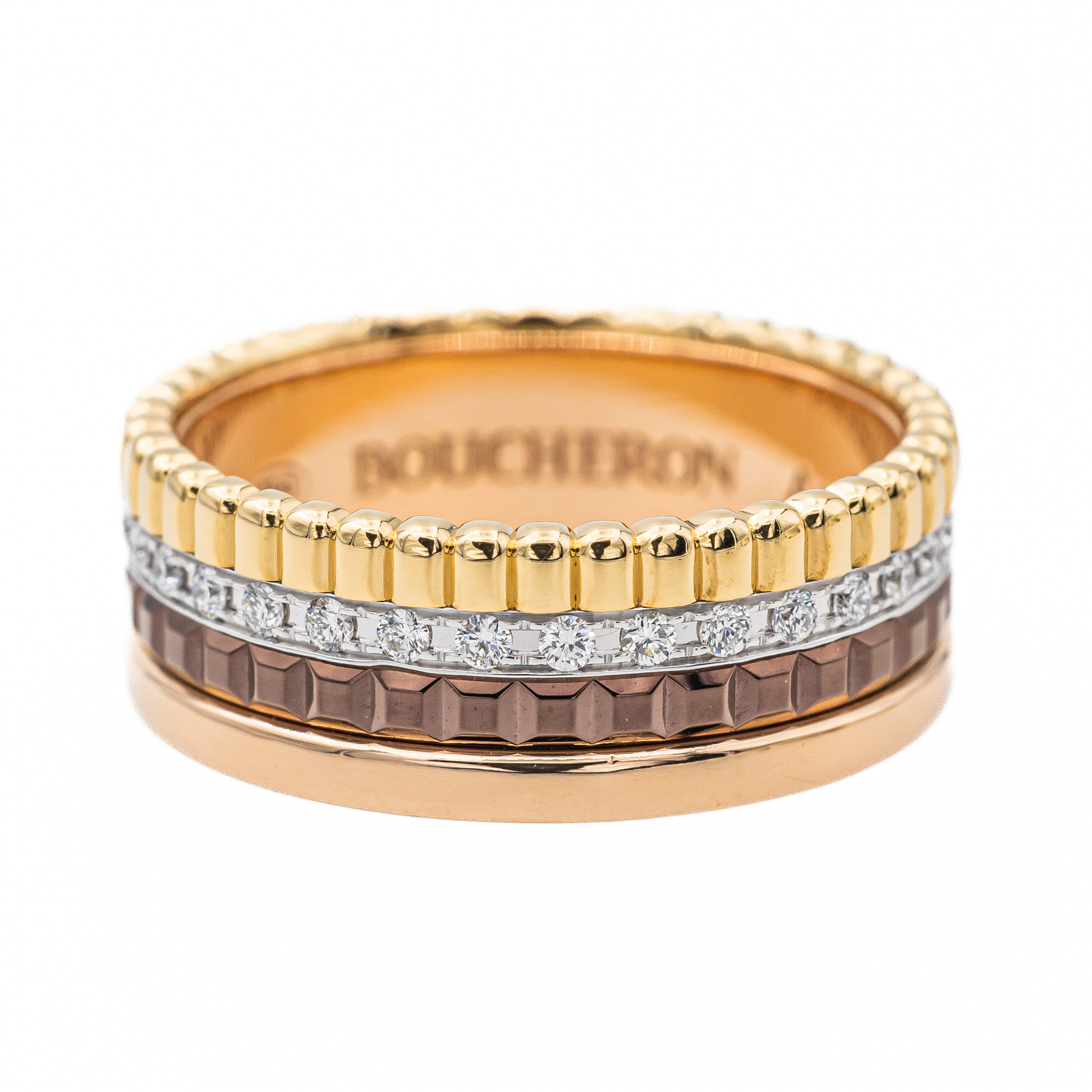 Boucheron Bague Quatre Or jaune, Or blanc, Or rose Diamant