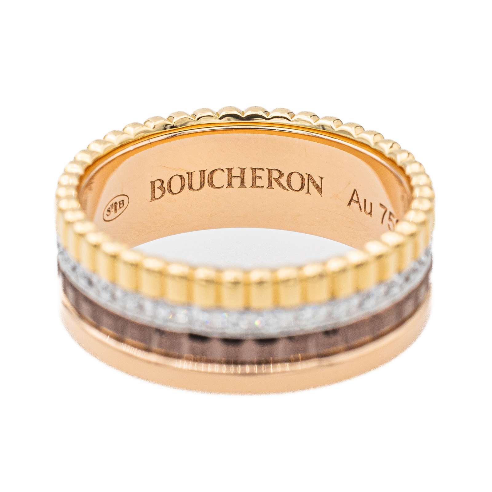 Boucheron Ring Quatre Yellow gold, White gold, Rose gold Diamond