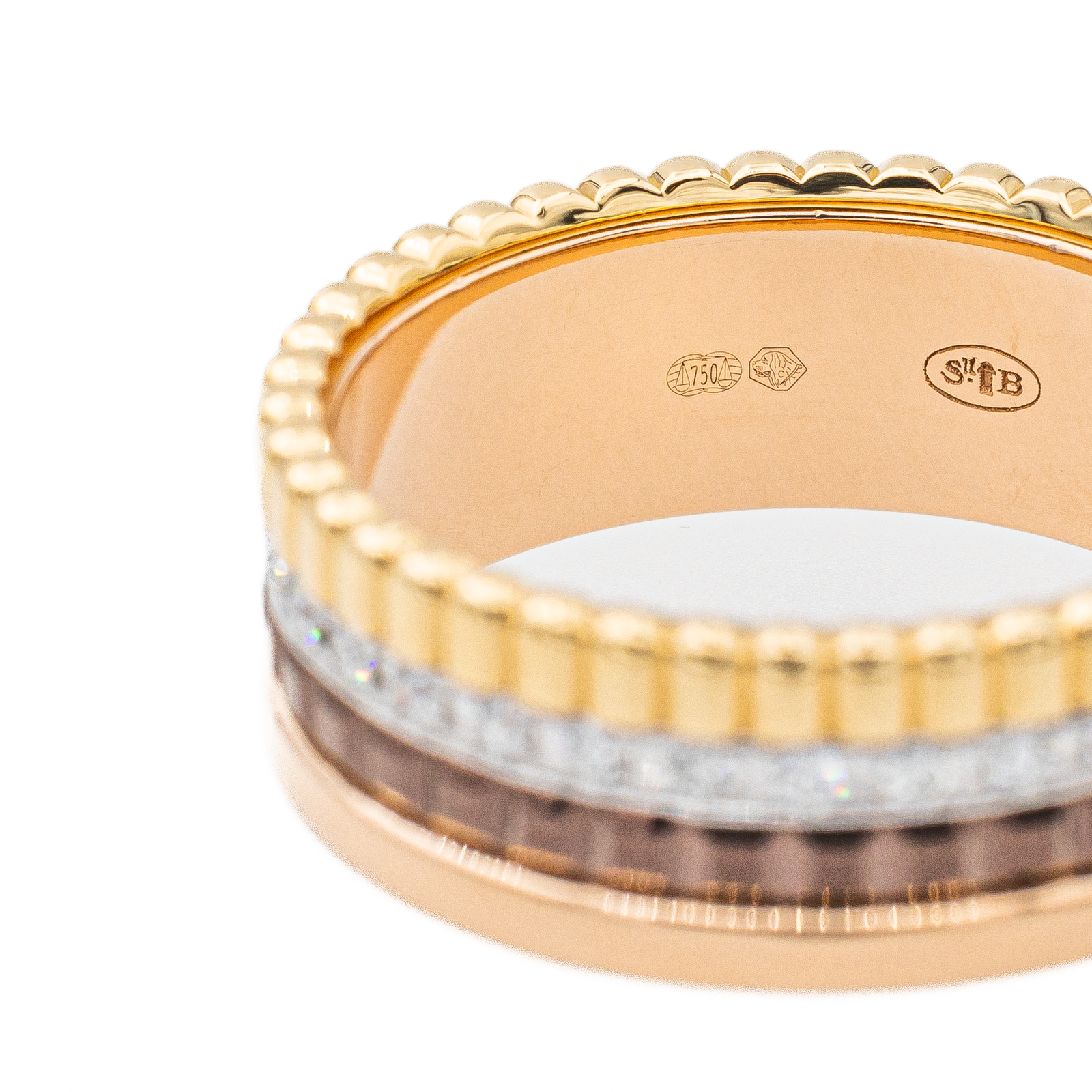 Boucheron Ring Quatre Yellow gold, White gold, Rose gold Diamond