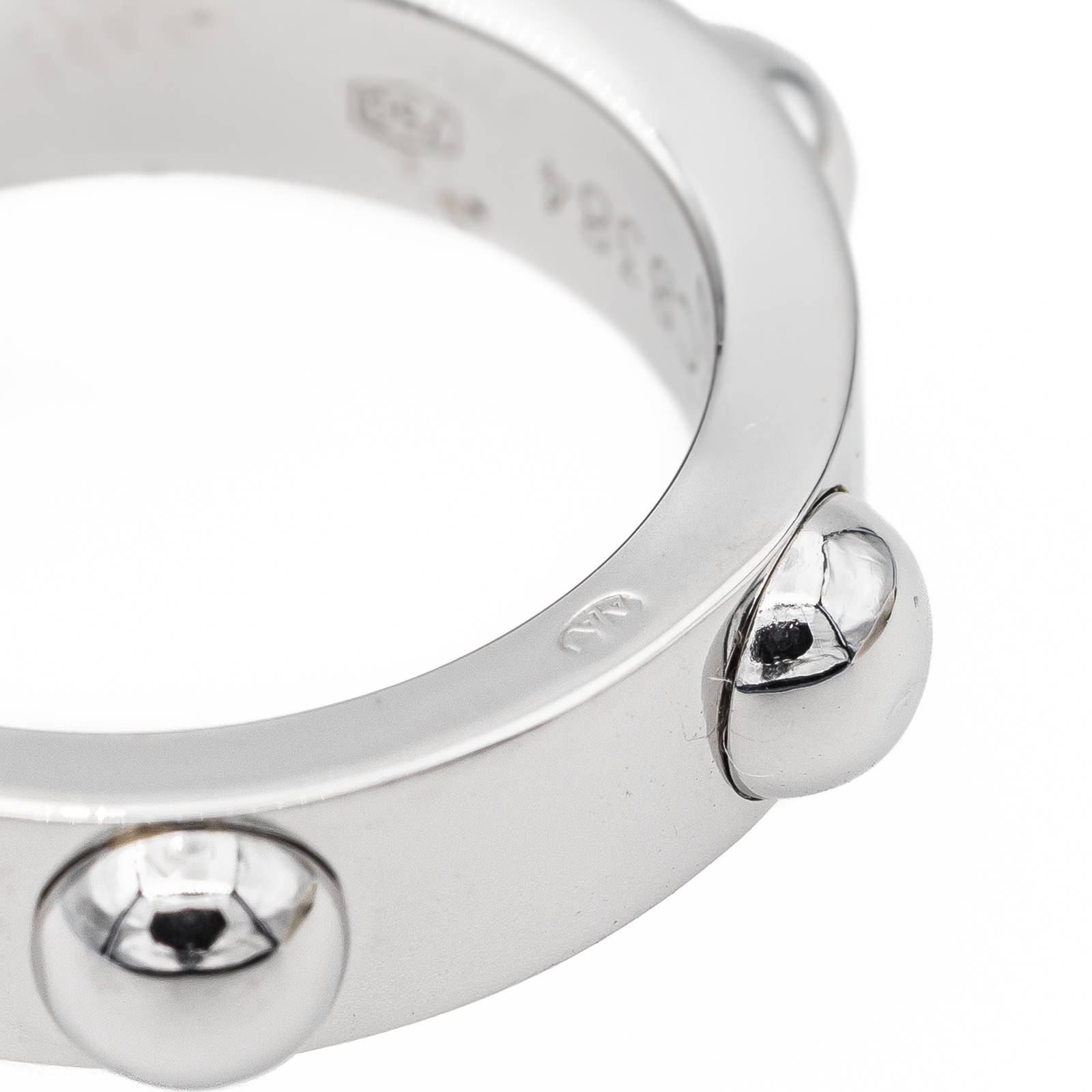 Louis Vuitton Clous Ring White Gold