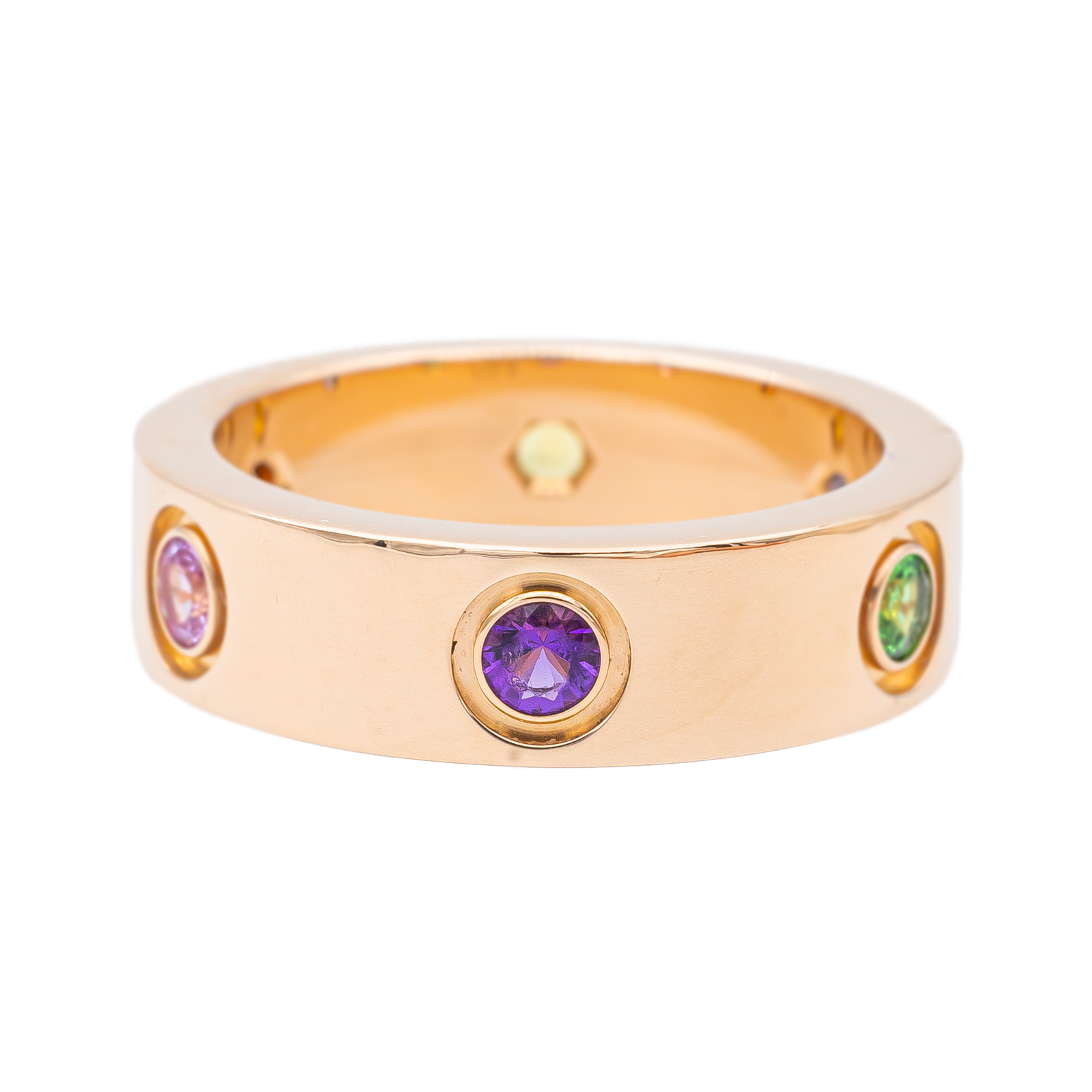 Cartier Love Ring Pink Gold Sapphire
