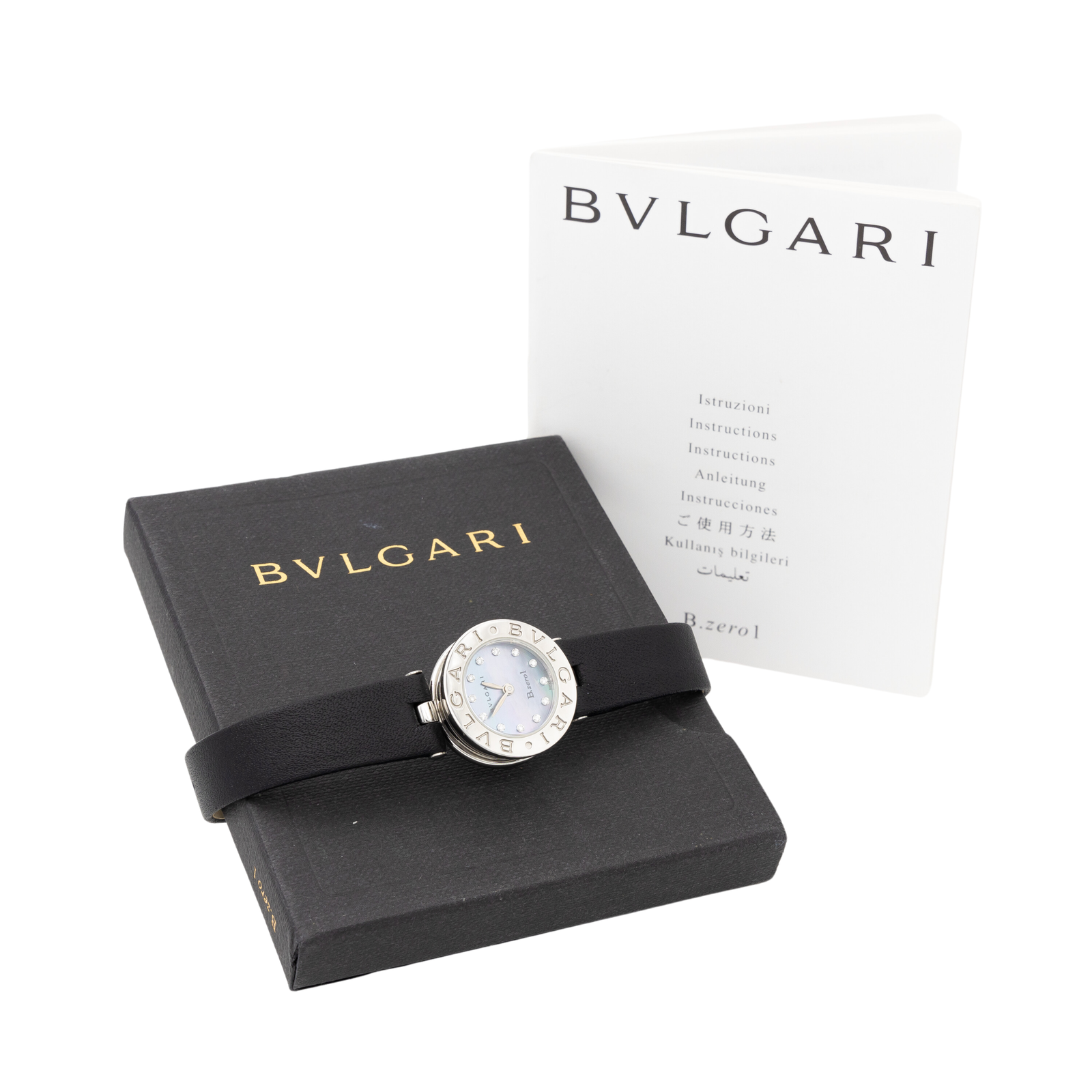 Bulgari B.Zéro1 Watch Steel, Mother-of-Pearl Diamond