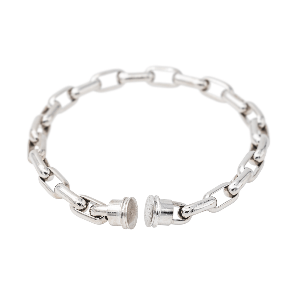 Fred Bracelet Câble Force 10 Or blanc - Maison Eloe