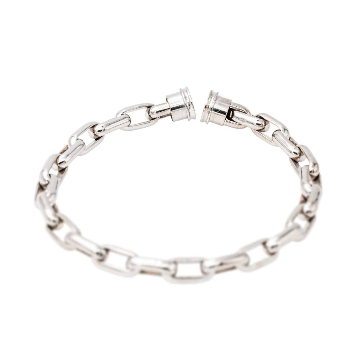 Fred Bracelet Câble Force 10 Or blanc - Maison Eloe