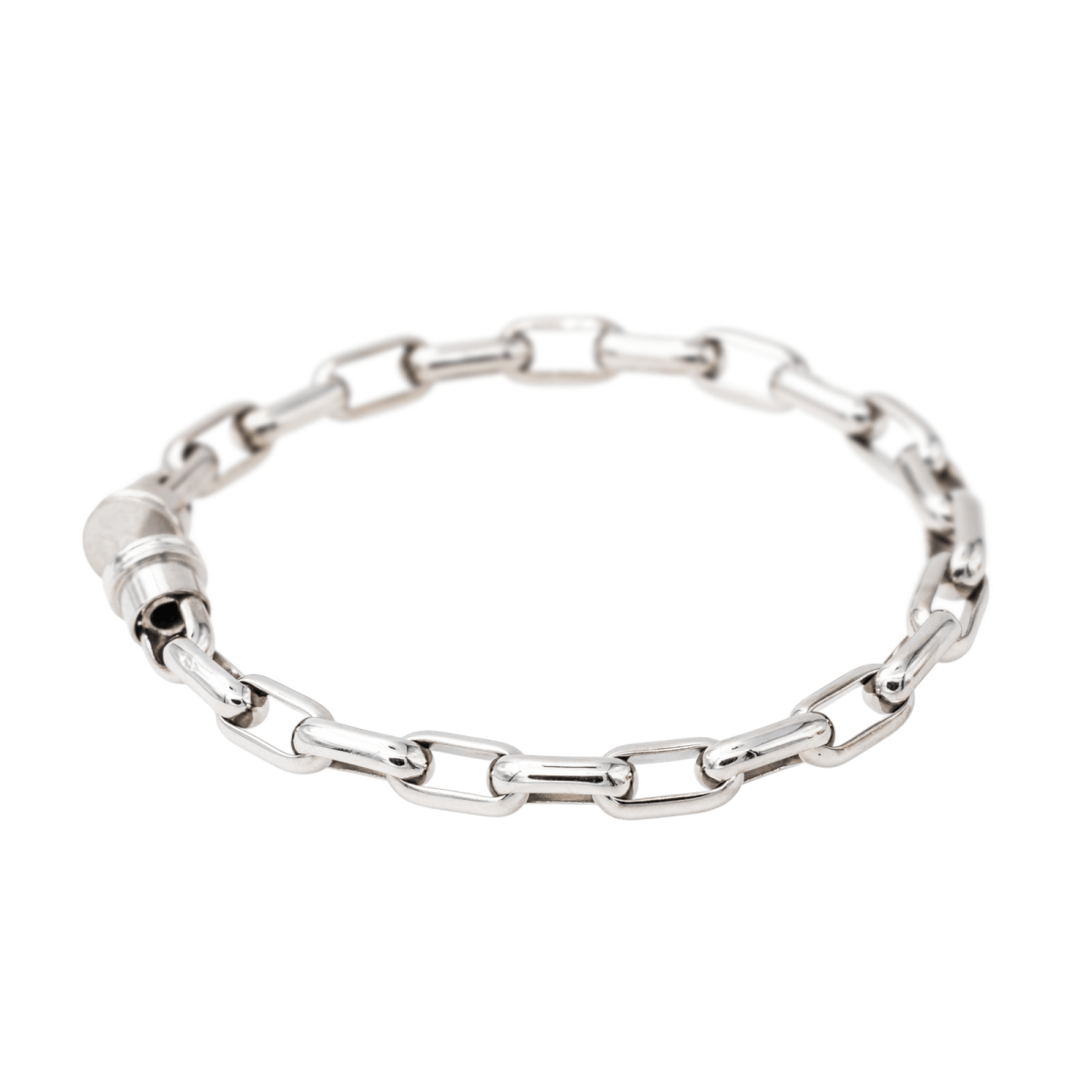 Fred Bracelet Câble Force 10 Or blanc - Maison Eloe