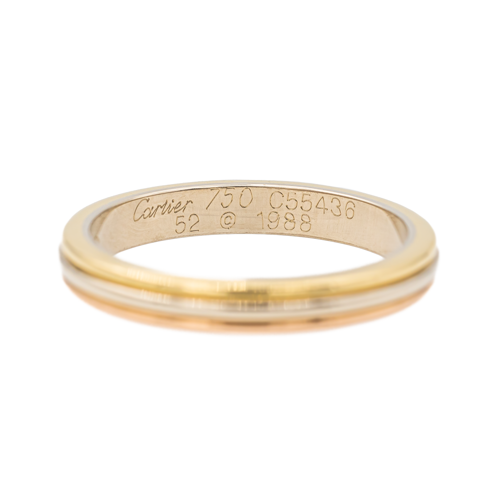 Cartier Vendôme Louis Cartier Wedding Ring Pink gold, Yellow gold, White gold