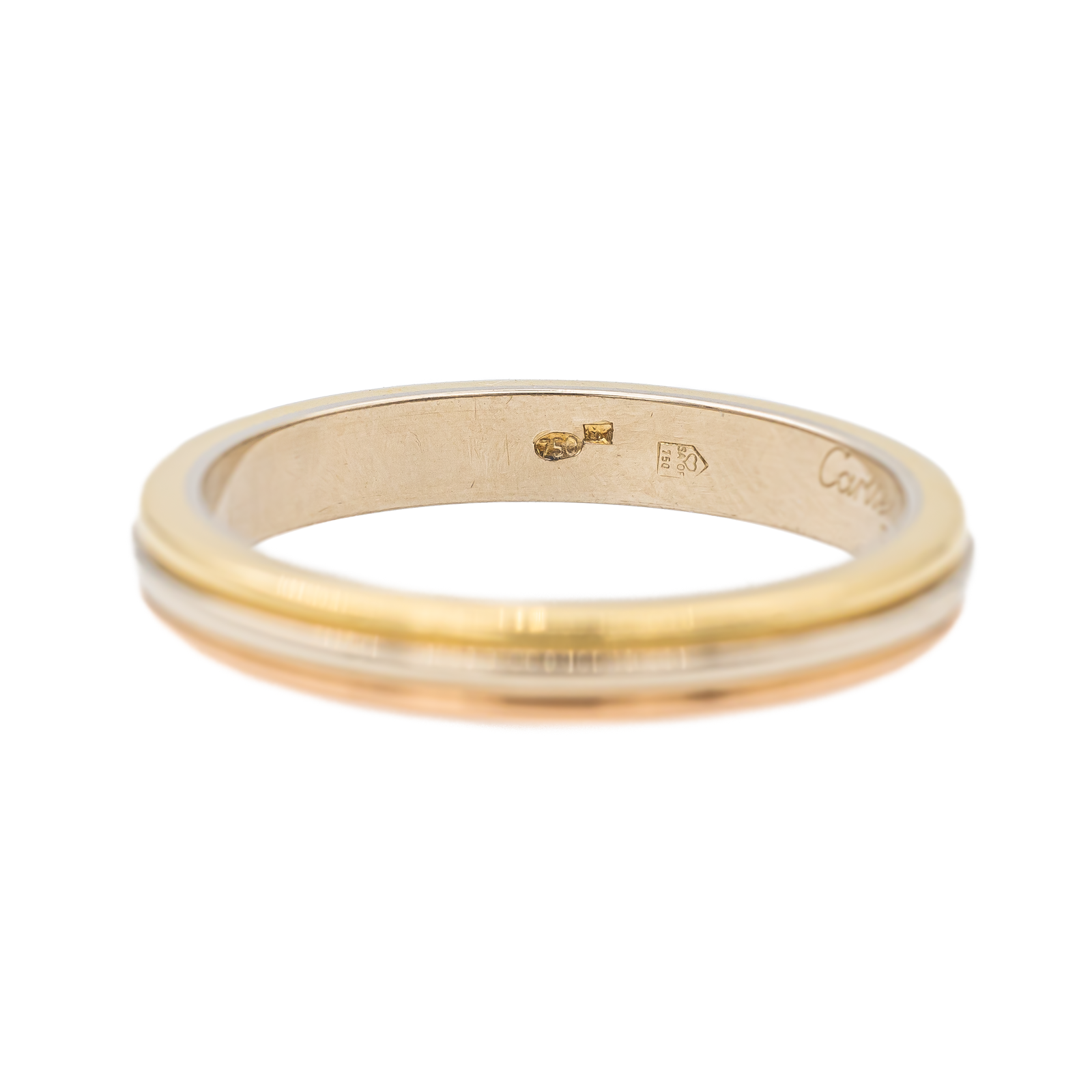 Cartier Vendôme Louis Cartier Wedding Ring Pink gold, Yellow gold, White gold
