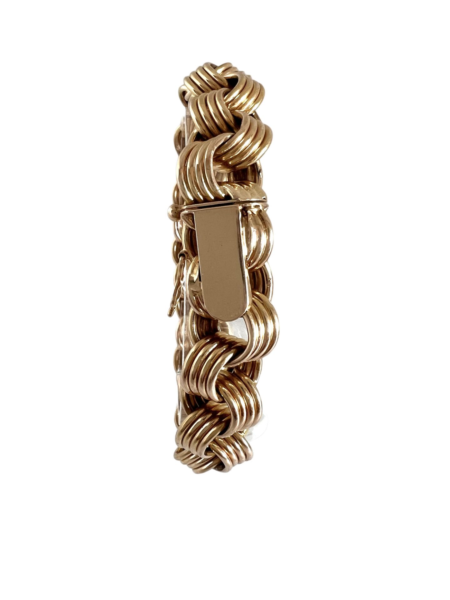 18K rose gold bracelet, LM maker's mark