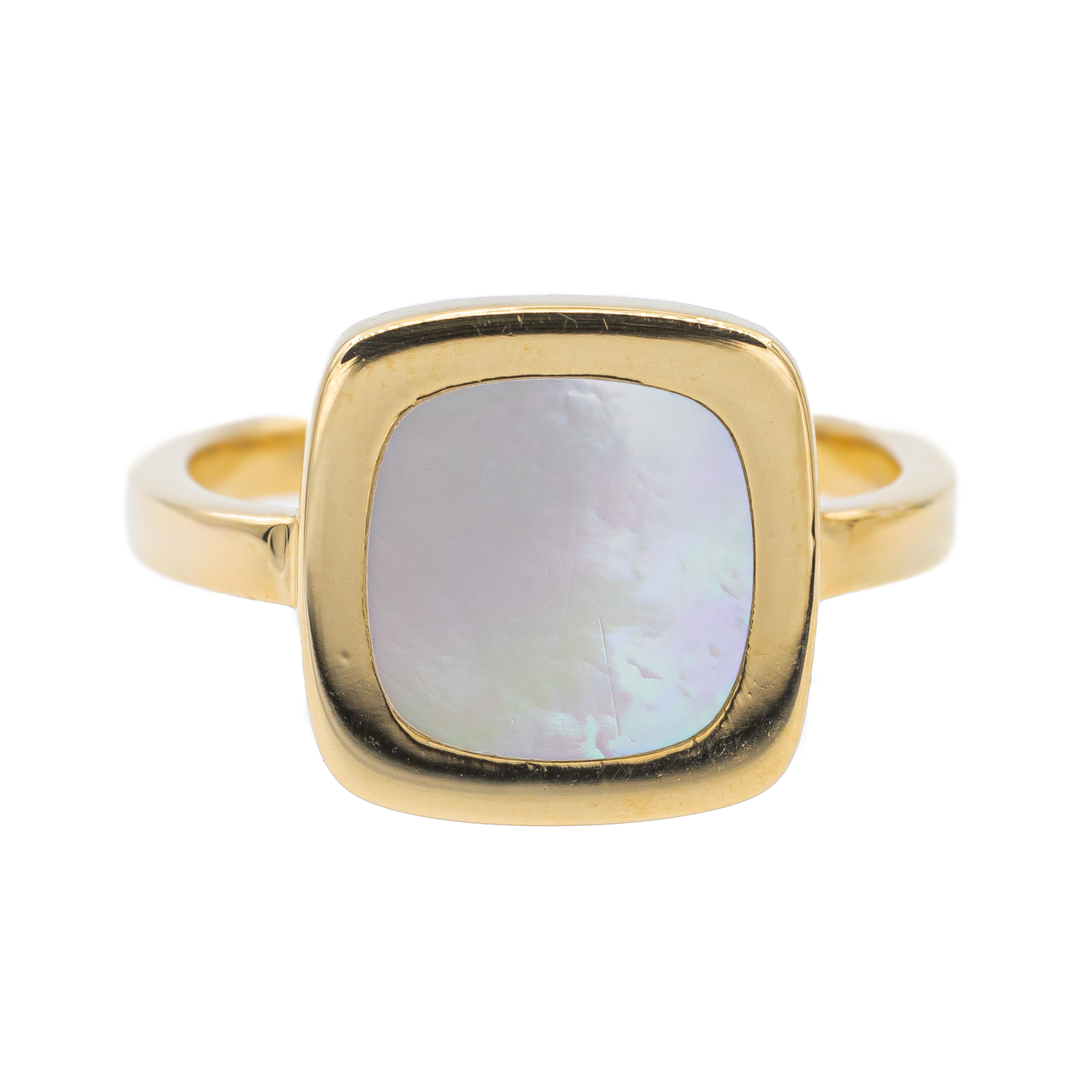 Dinh Van Bague Impression Or jaune Nacre
