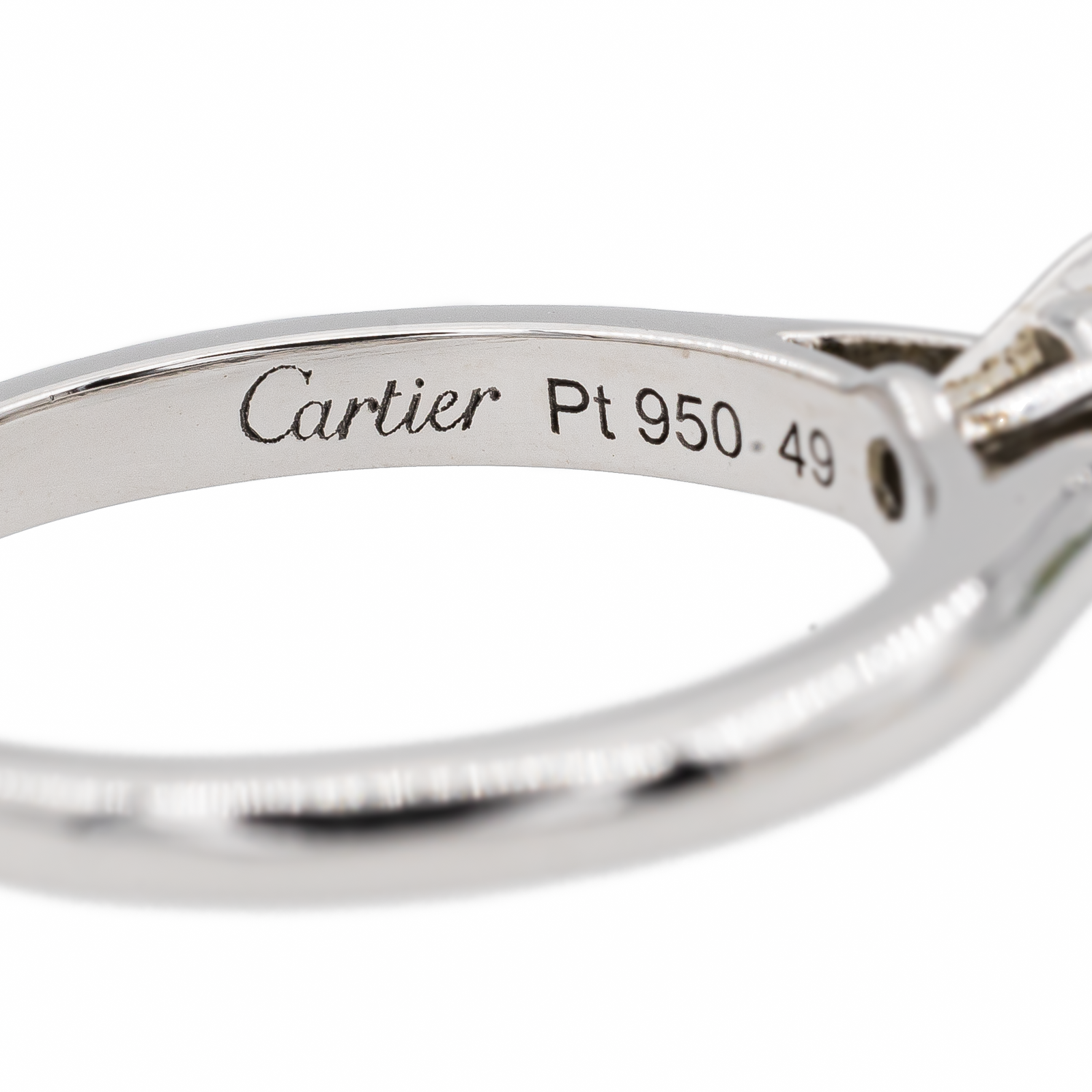 Cartier Solitaire Ring 1895 Platinum Diamond